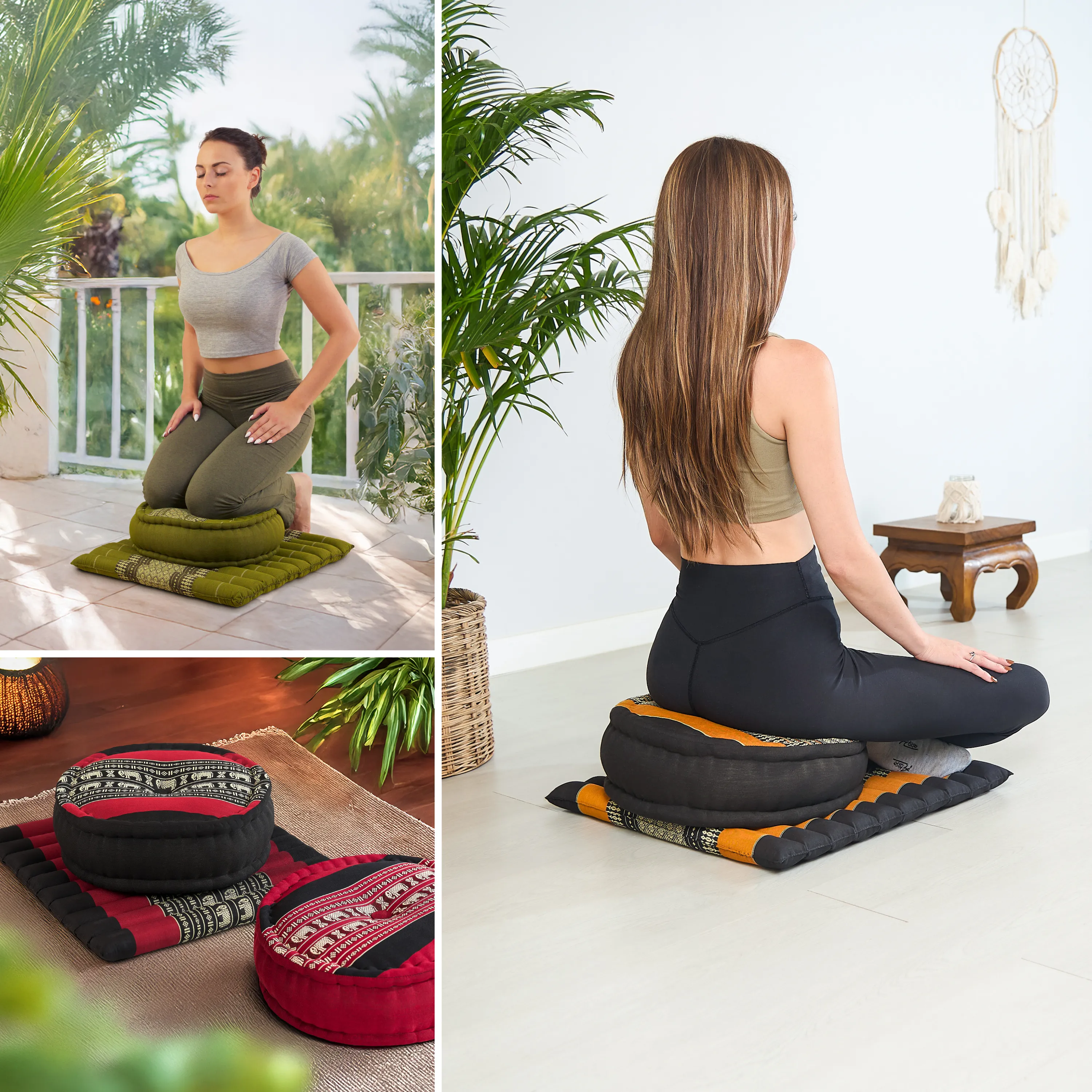 Kapok Meditation Cushion Set L