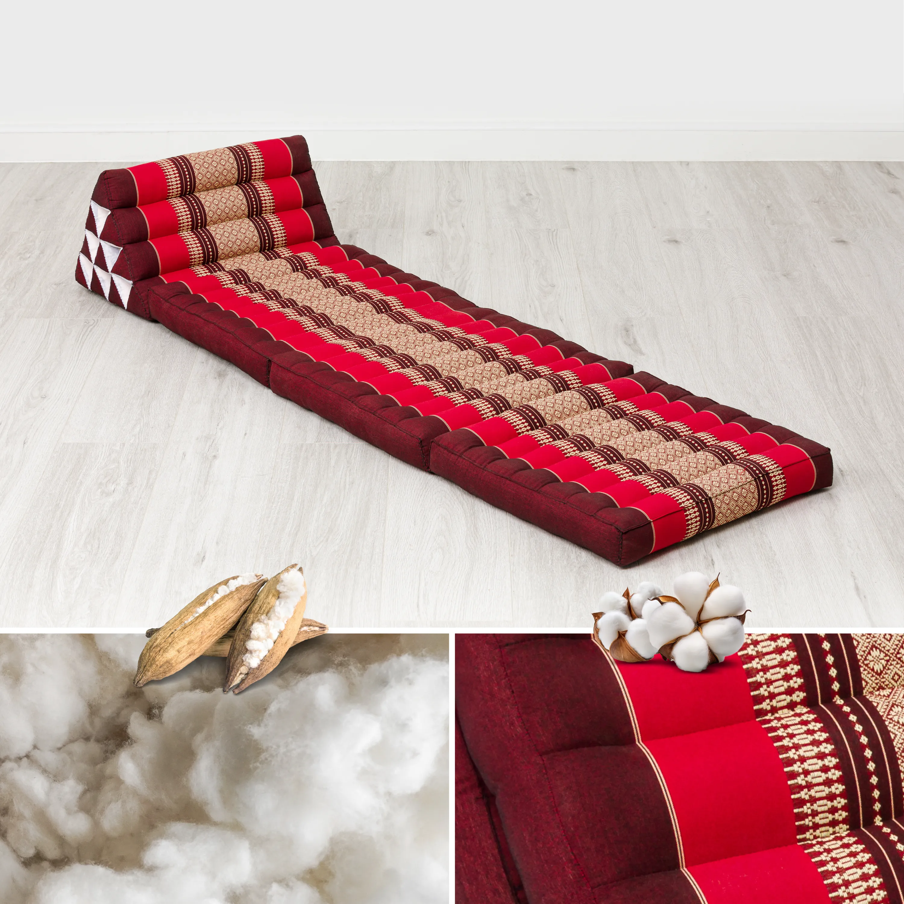 Kapok Thai Cushion 3 Fold, Classic