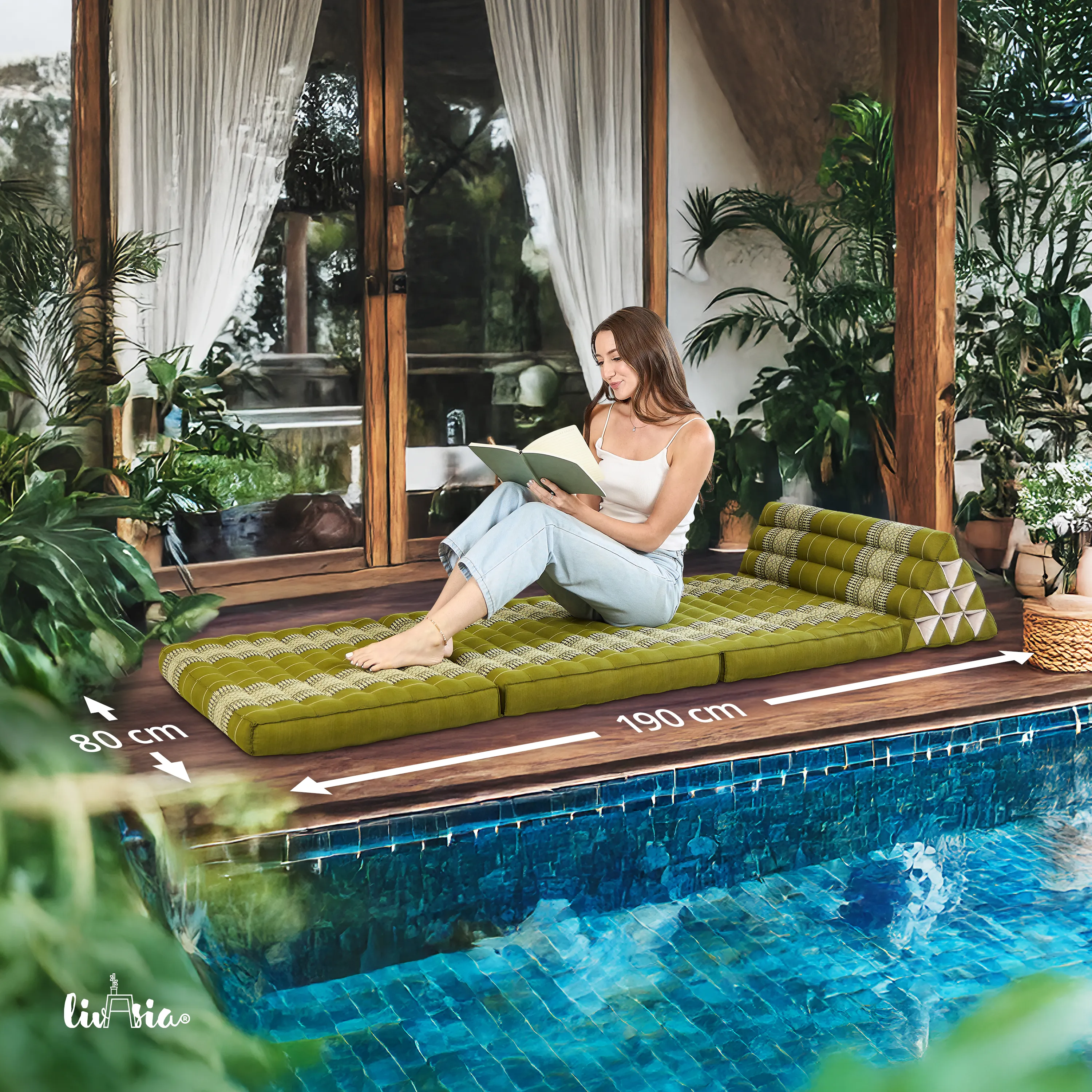 Kapok Thai Cushion XXL Wide