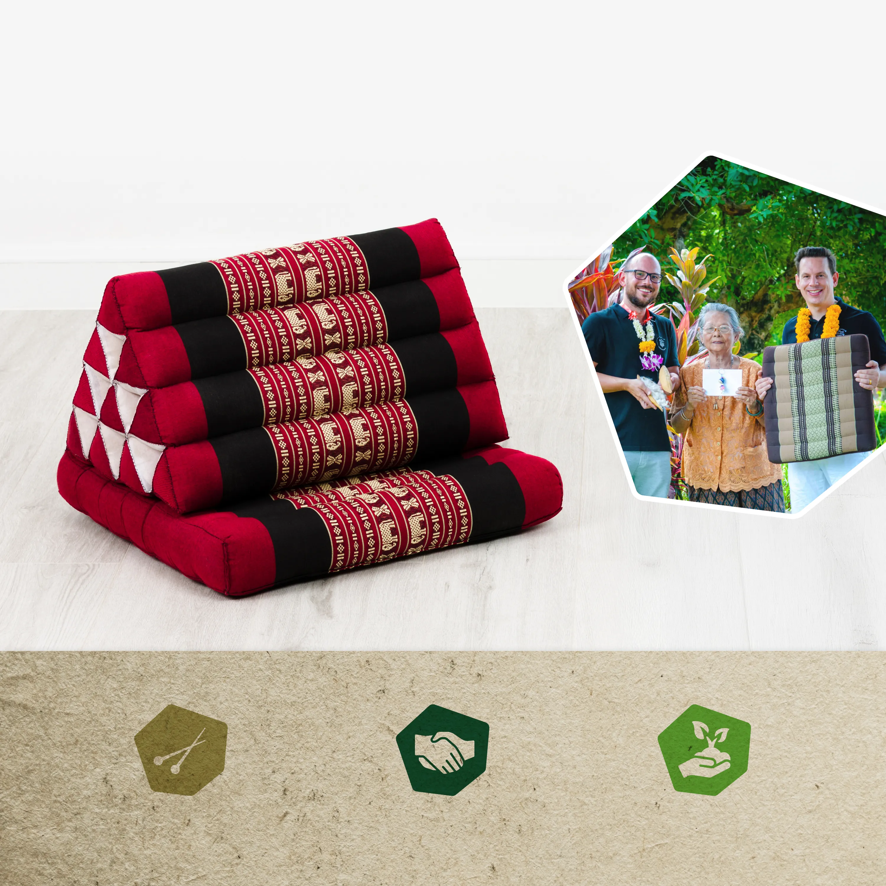Kapok Thai Cushion 1 Fold