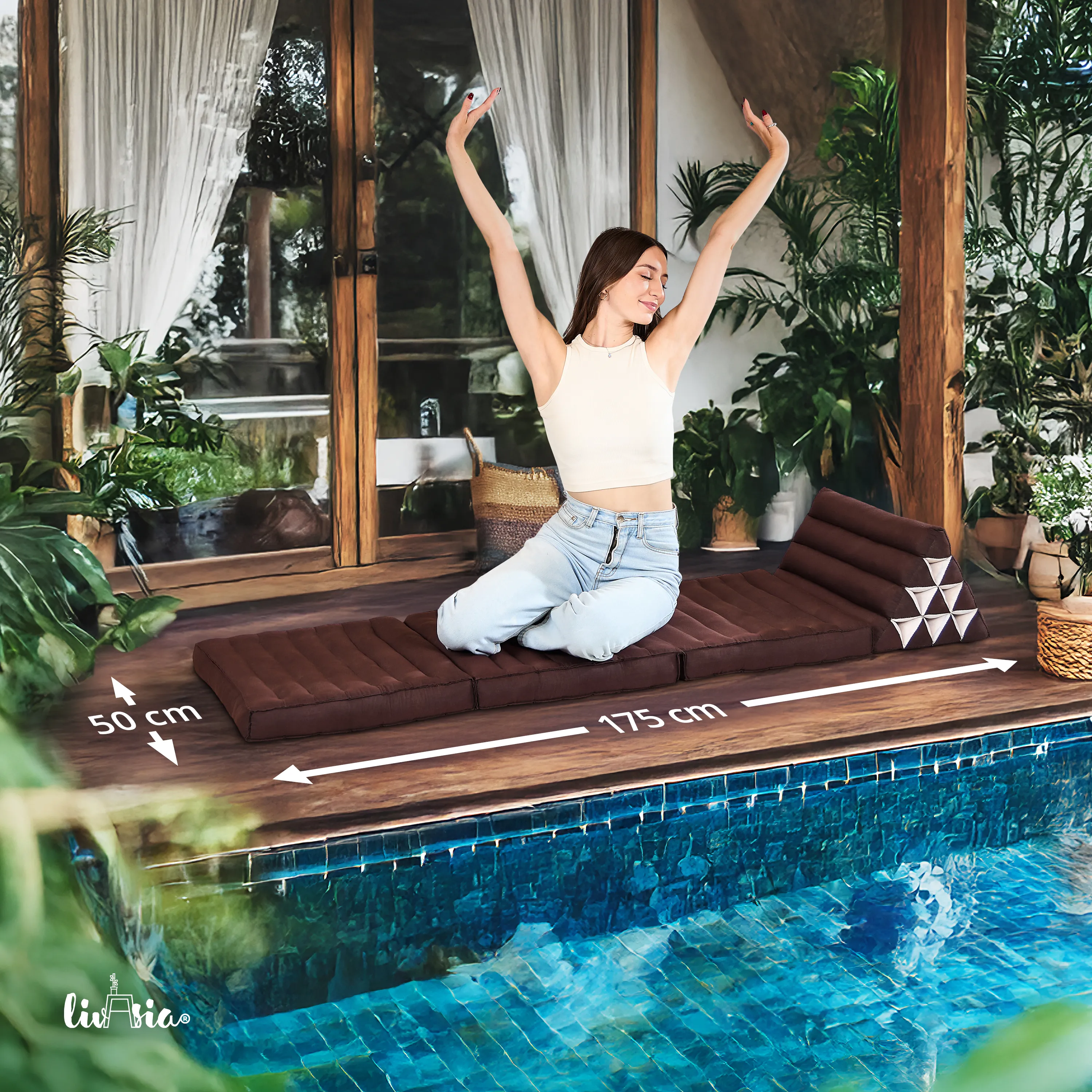 Kapok Thai Cushion 3 Fold, Basic