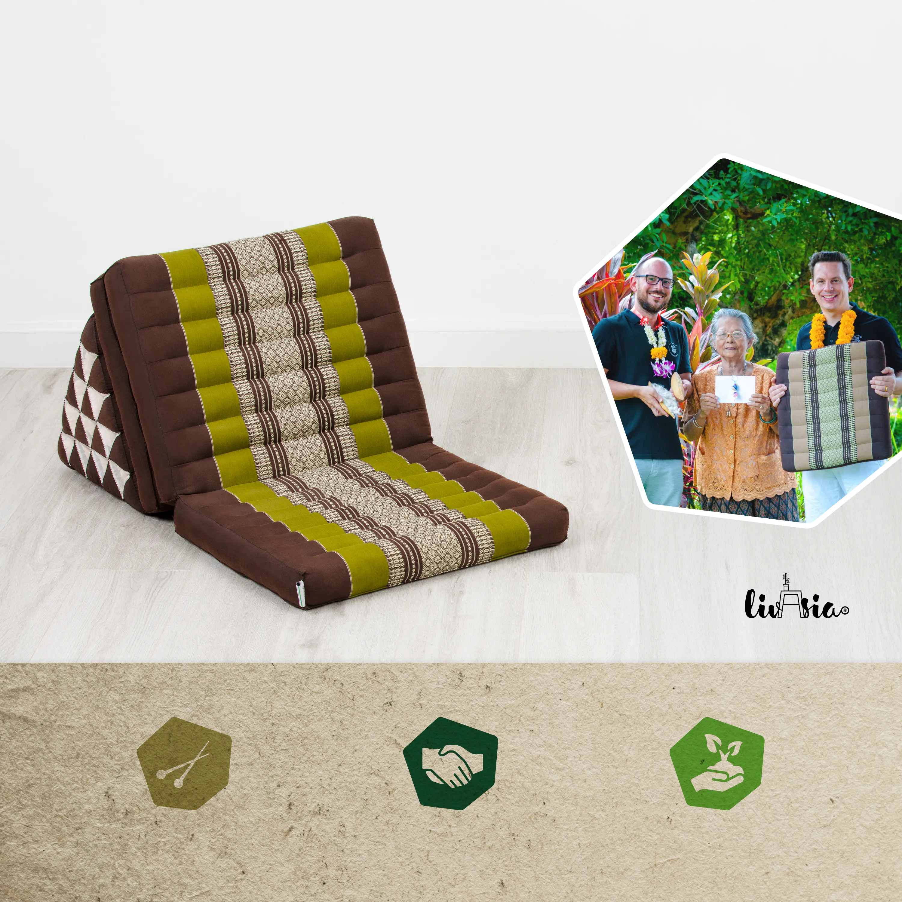 Kapok Thai Cushion XXL Tall