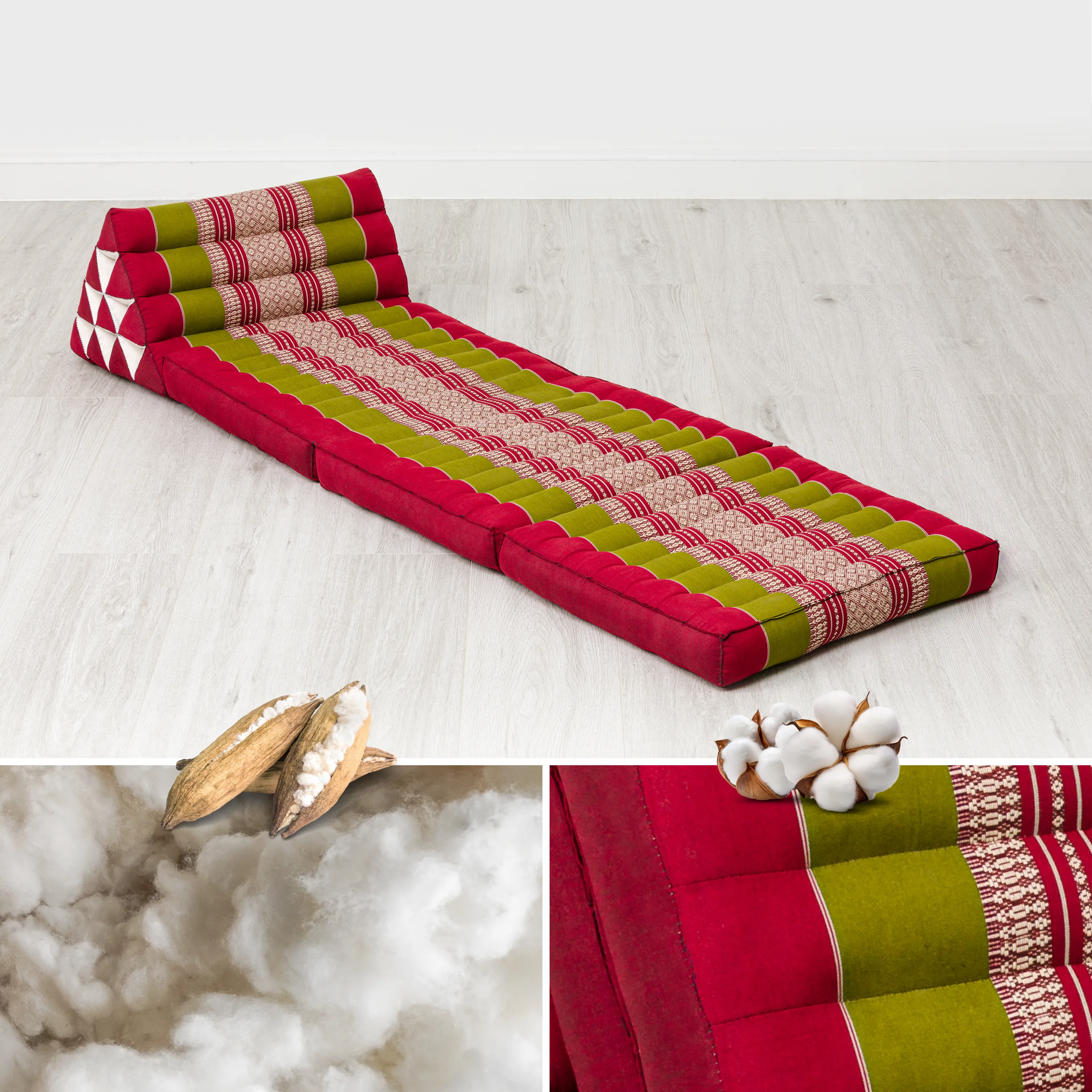 Kapok Thai Cushion 3 Fold, Classic