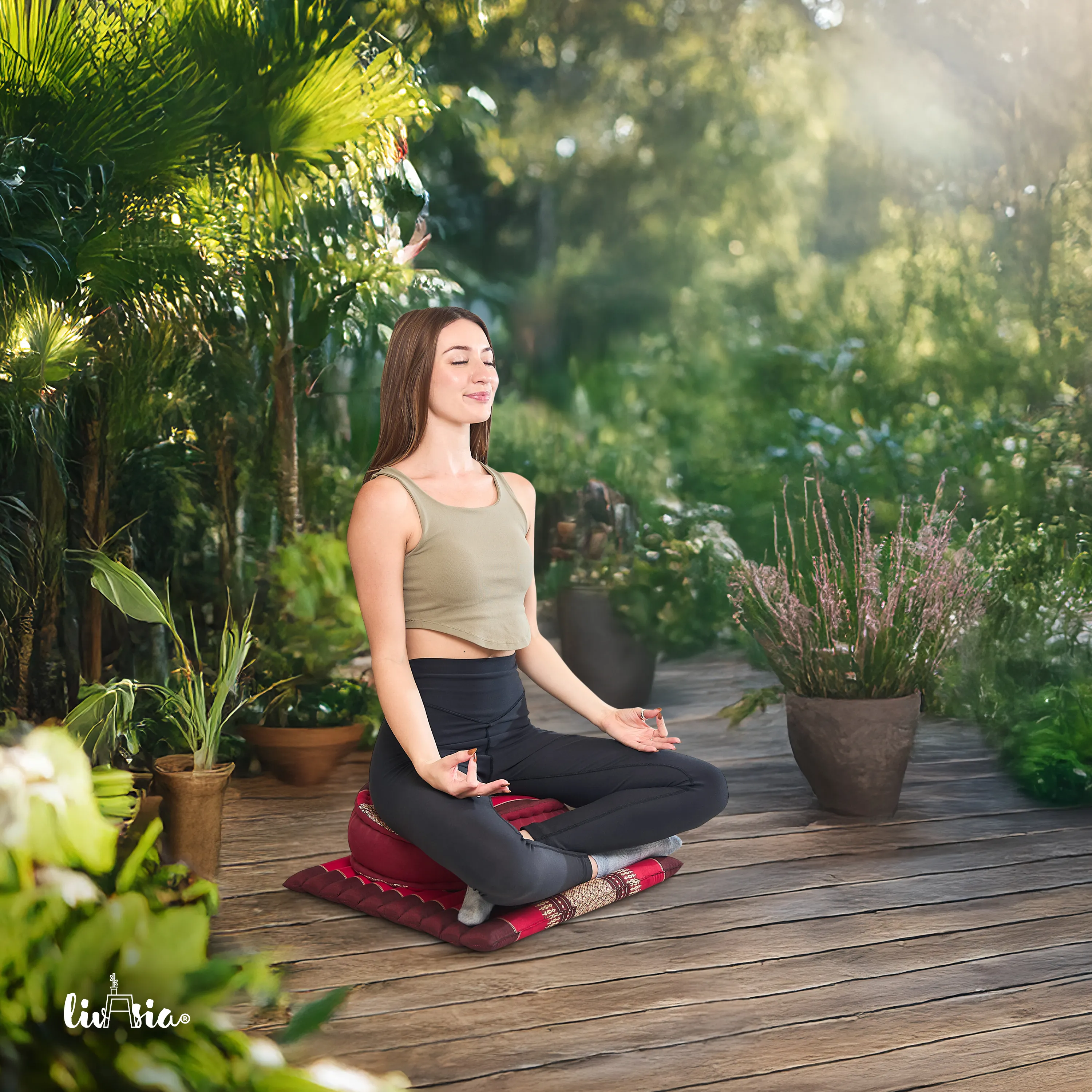 Kapok Meditation Cushion Set L