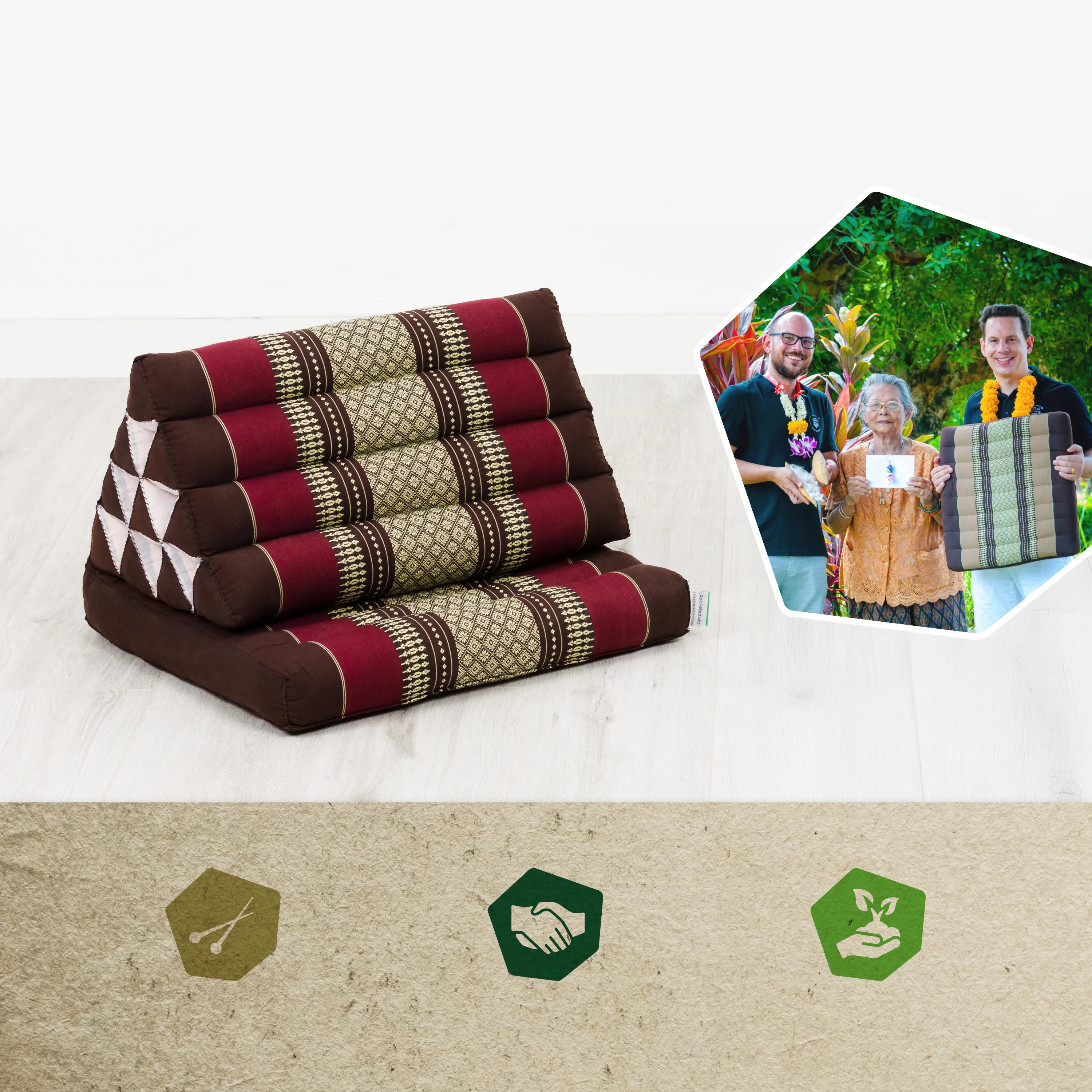 Kapok Thai Cushion 1 Fold
