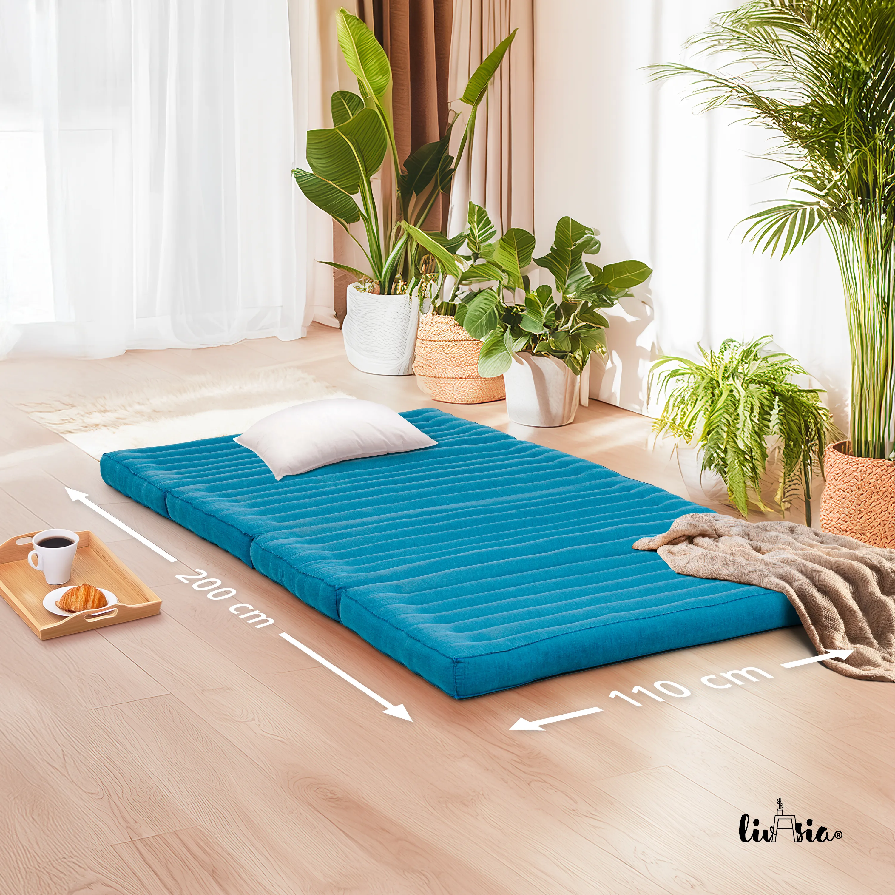 Kapok Folding Mattress, 110 cm wide, Basic