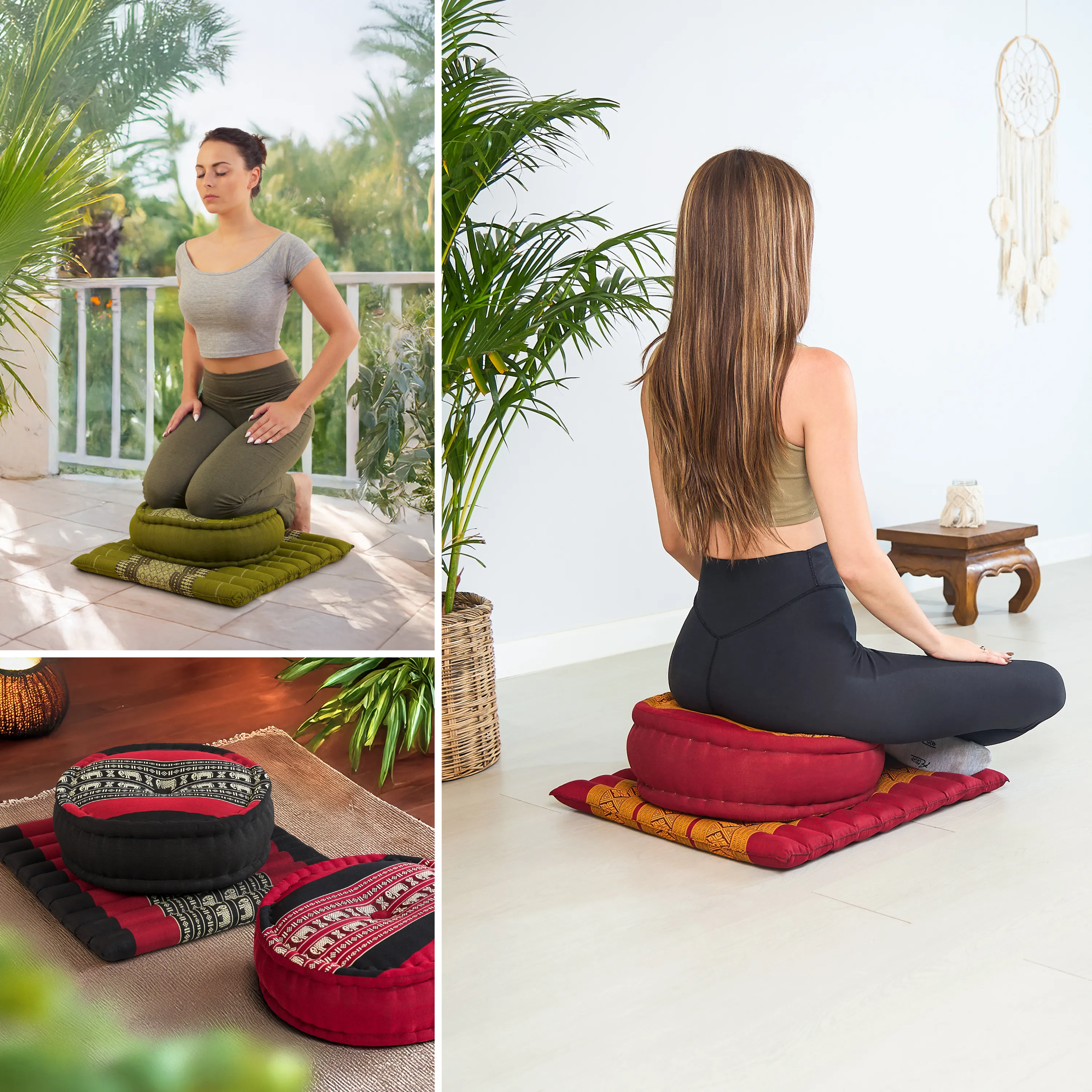 Kapok Meditation Cushion Set L