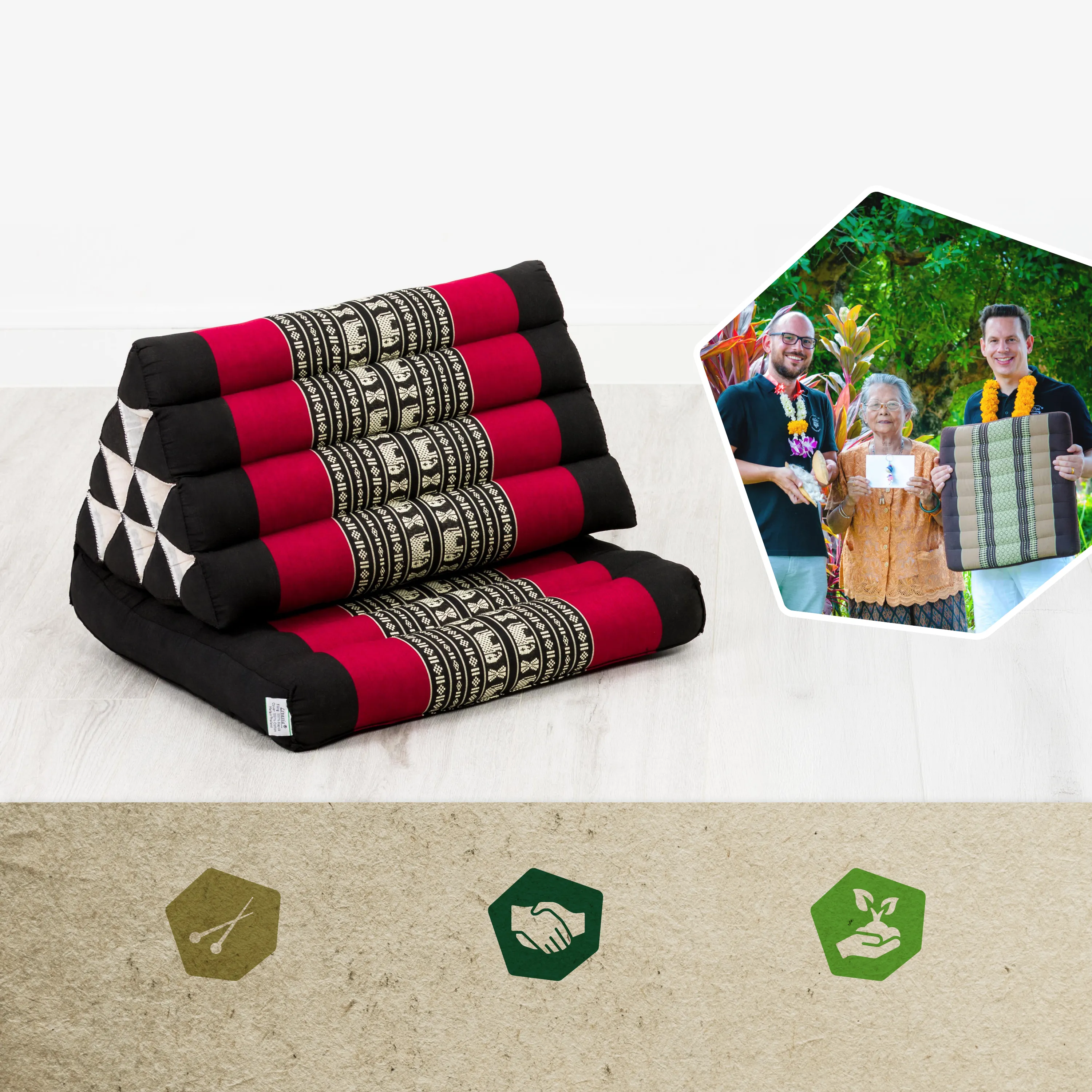 Kapok Thai Cushion 1 Fold