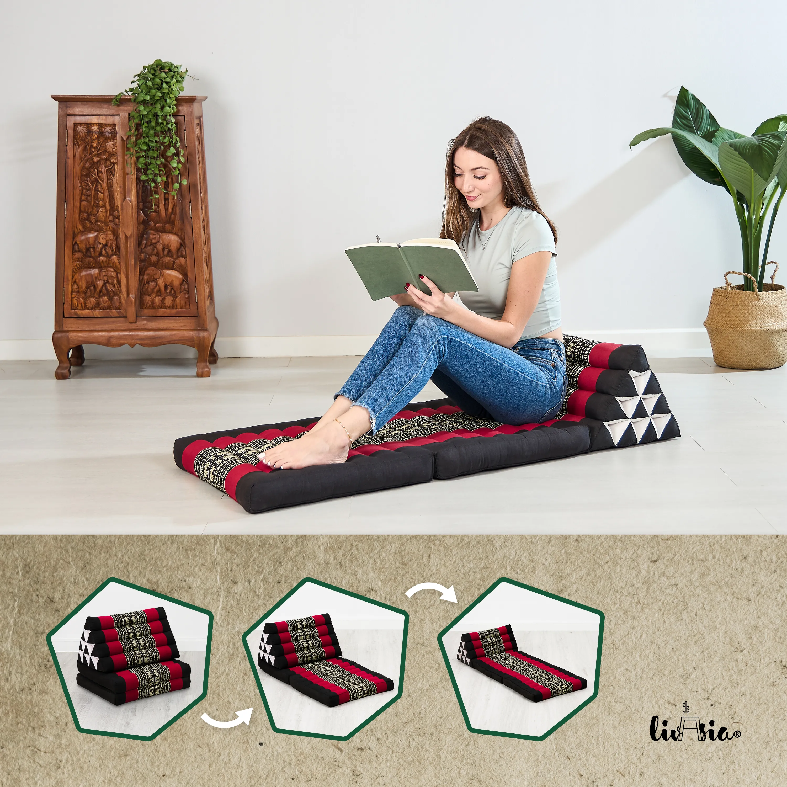 Kapok Thai Cushion 2 Fold