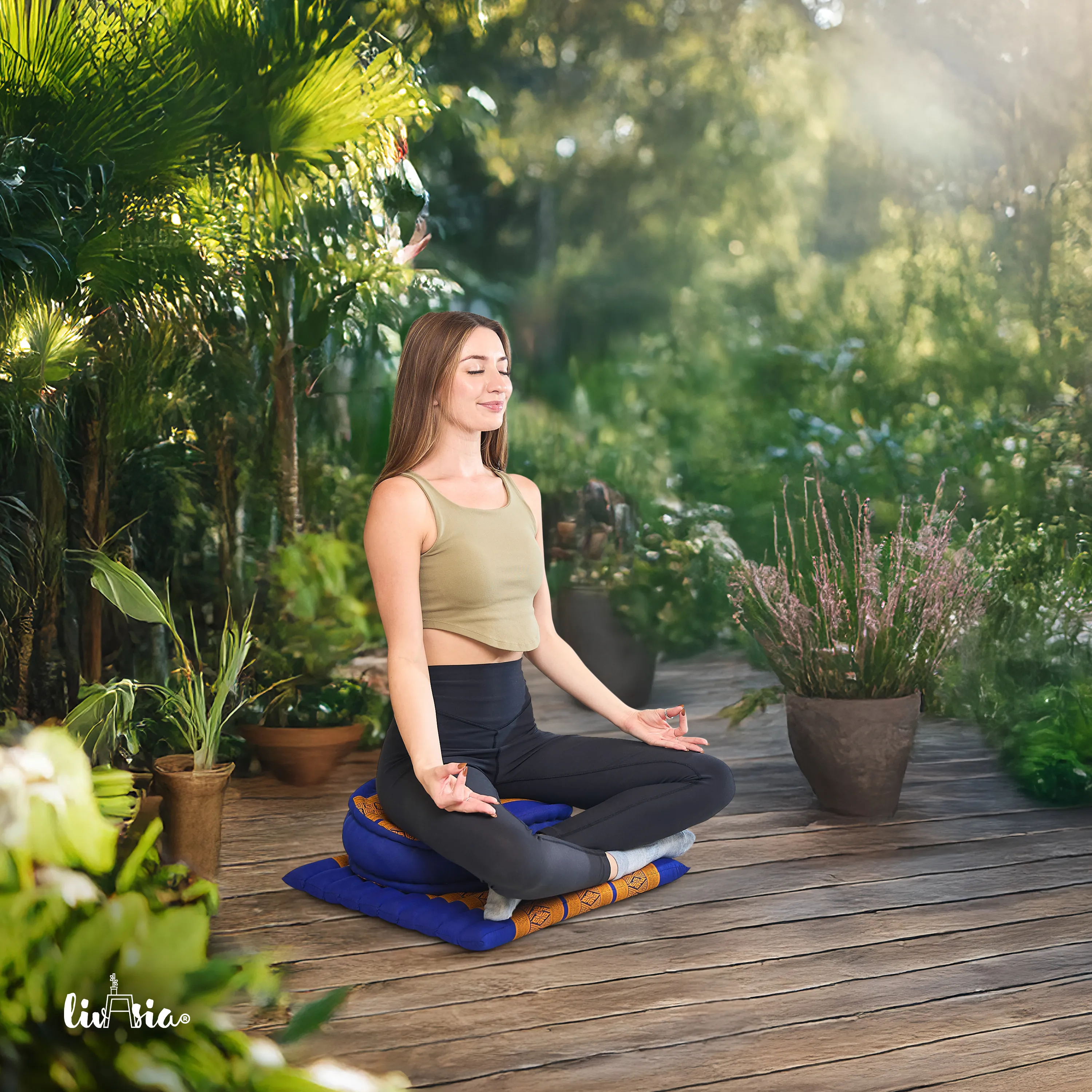 Kapok Meditation Cushion Set L