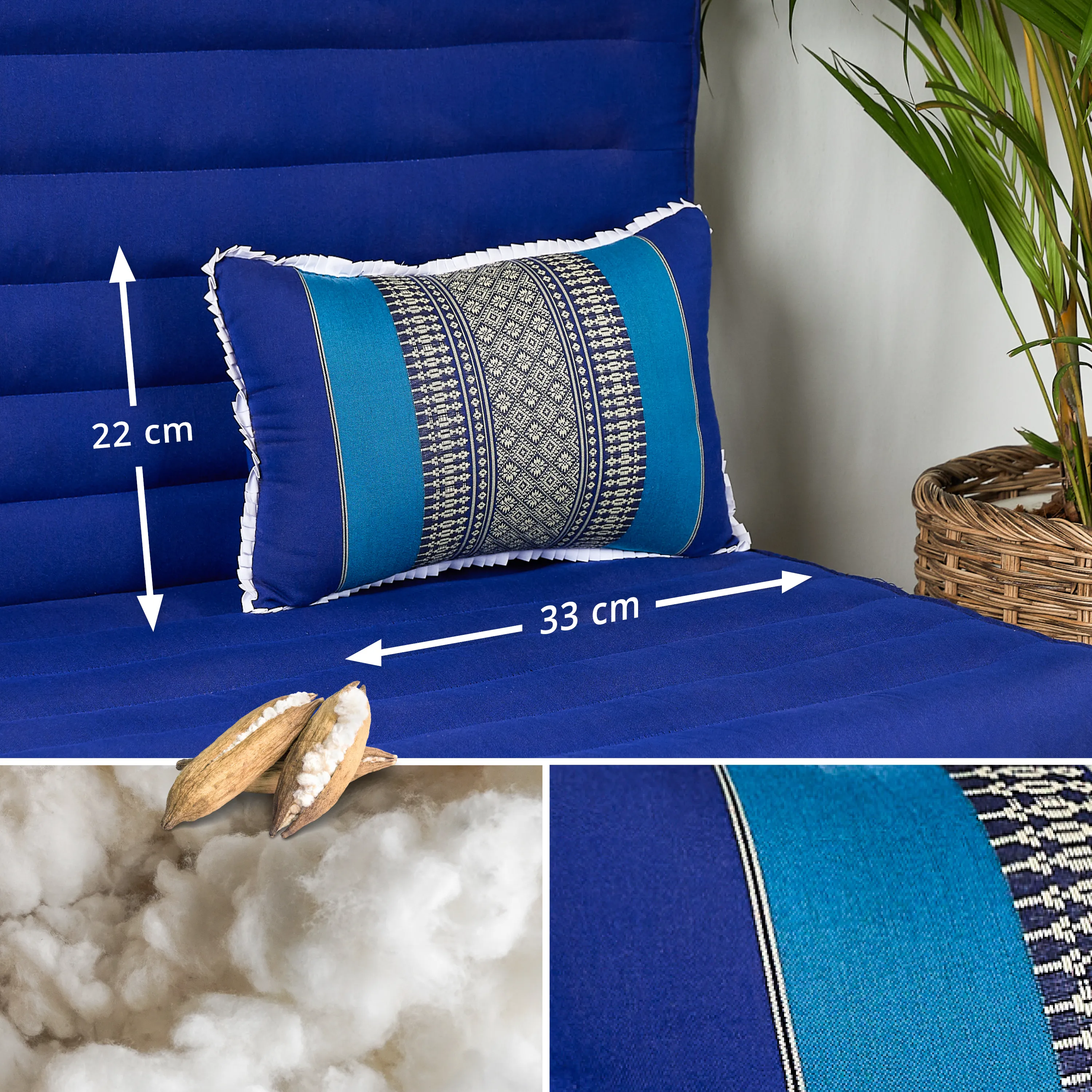 Kapok Throw Pillow