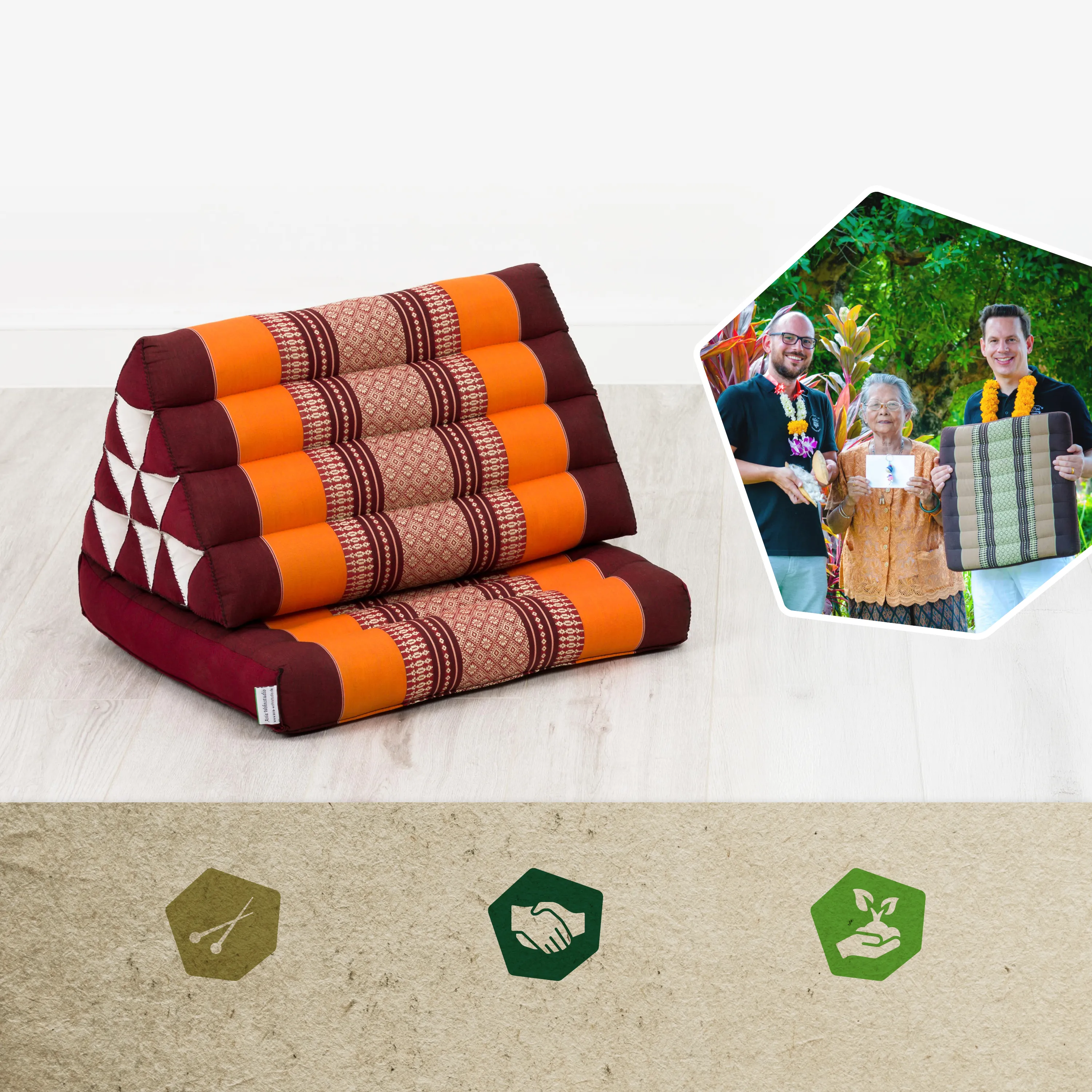 Kapok Thai Cushion 1 Fold