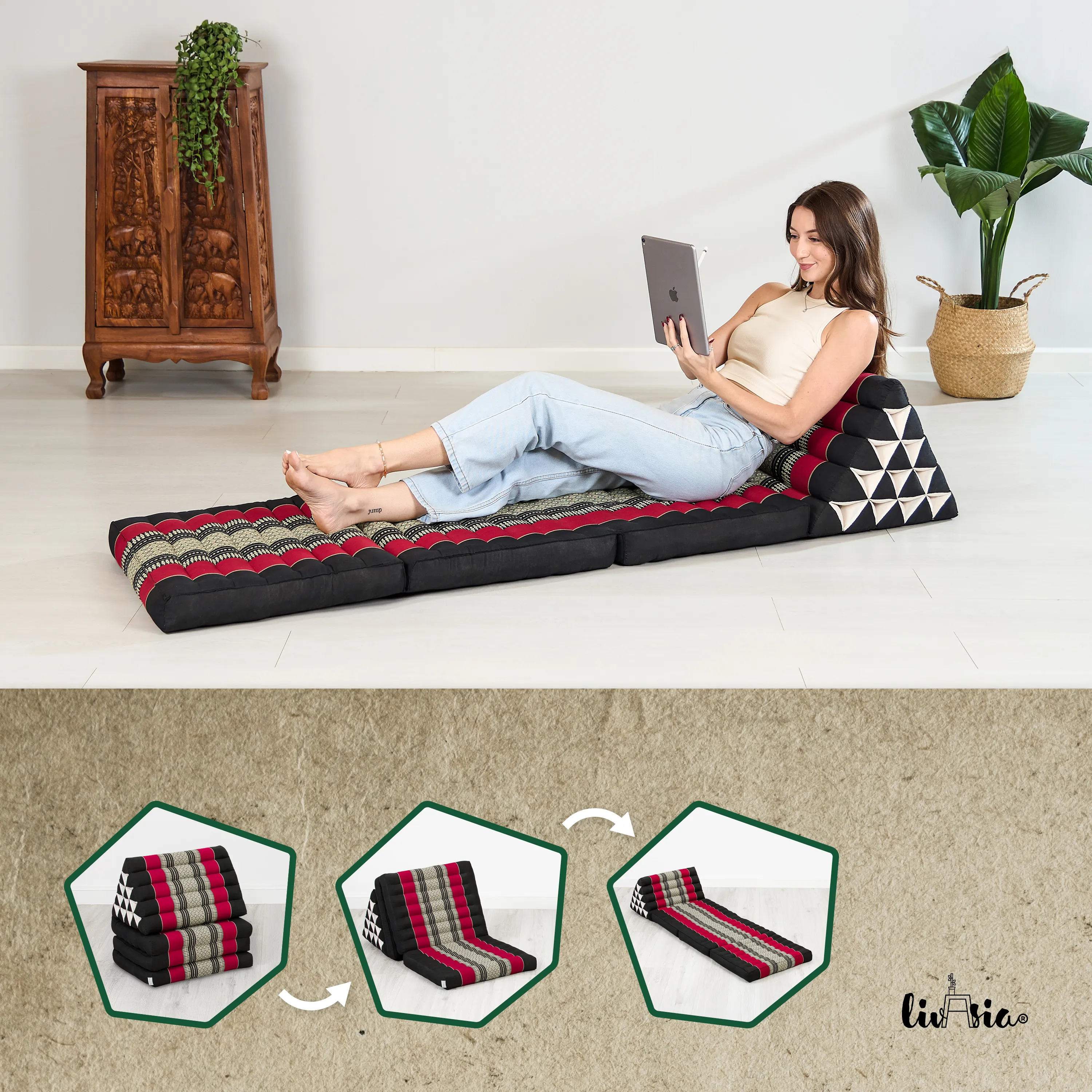 Kapok Thai Cushion XXL Tall