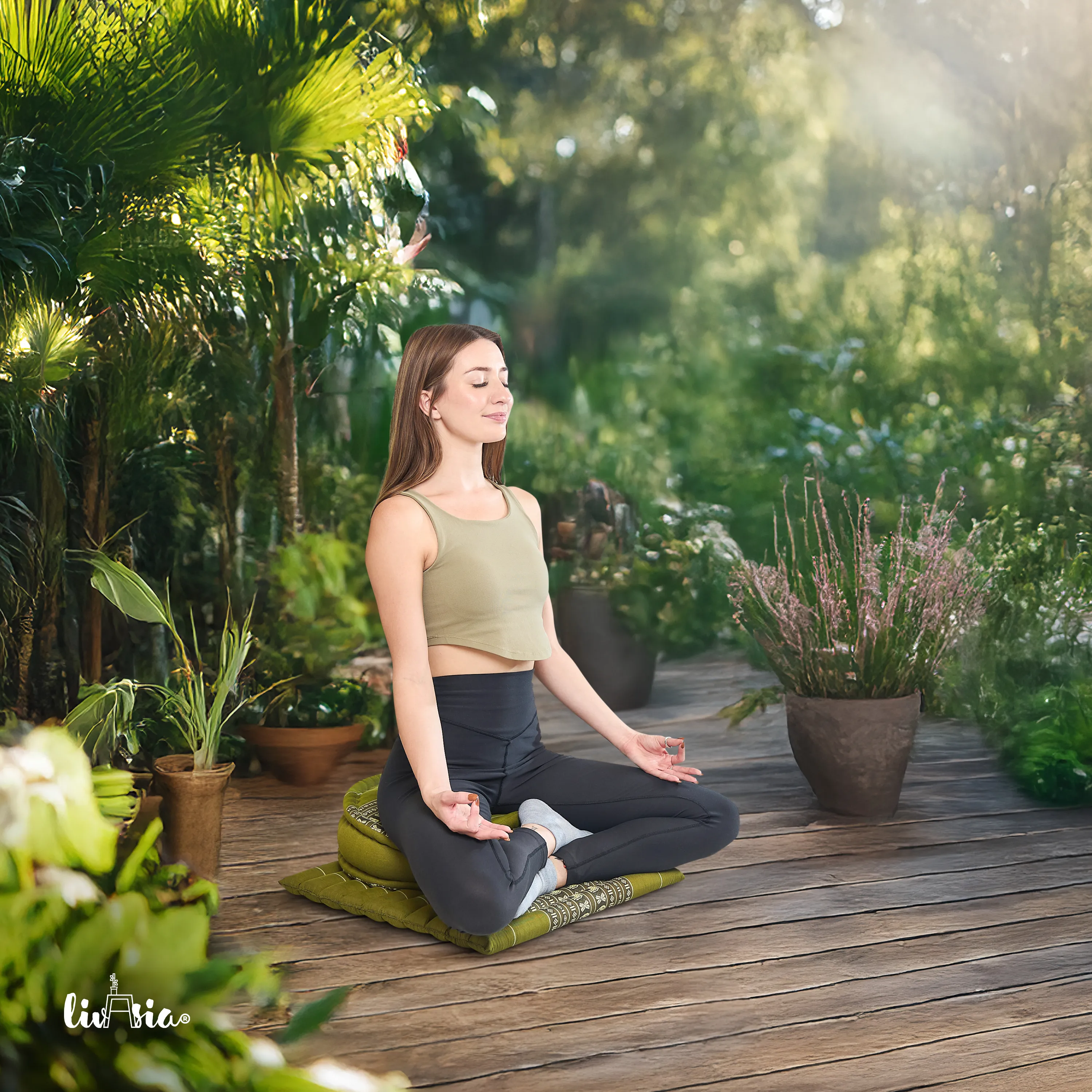 Kapok Meditation Cushion Set L
