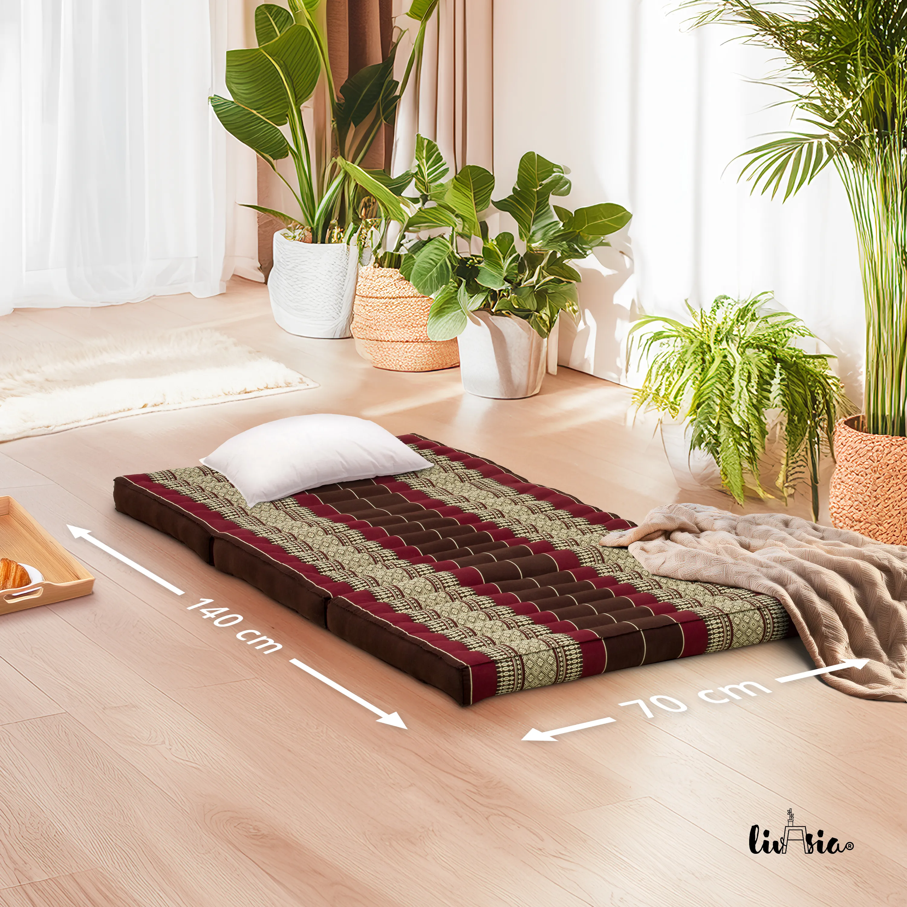 Kapok Folding Mattress for Kids, 70 cm wide