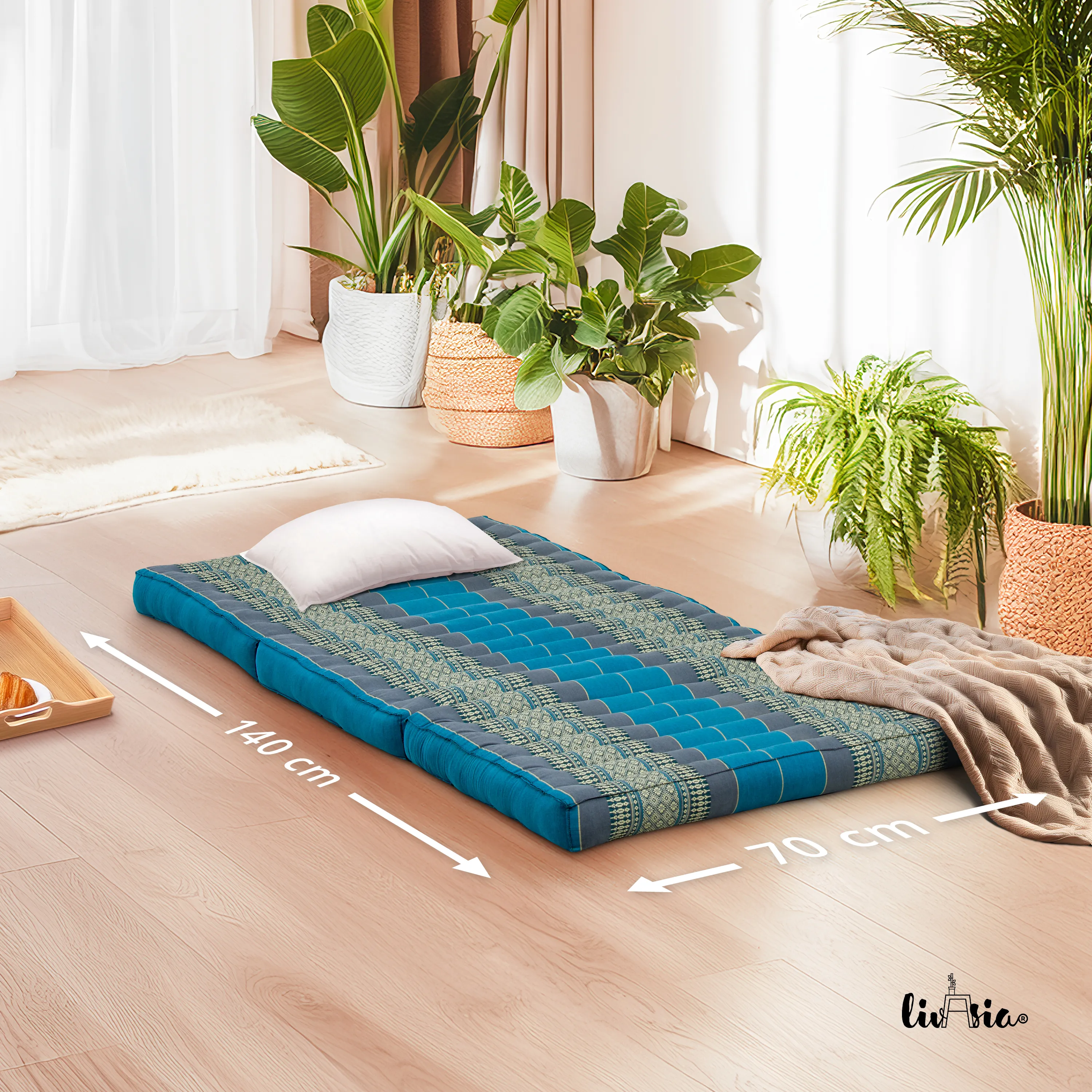 Kapok Folding Mattress for Kids, 70 cm wide