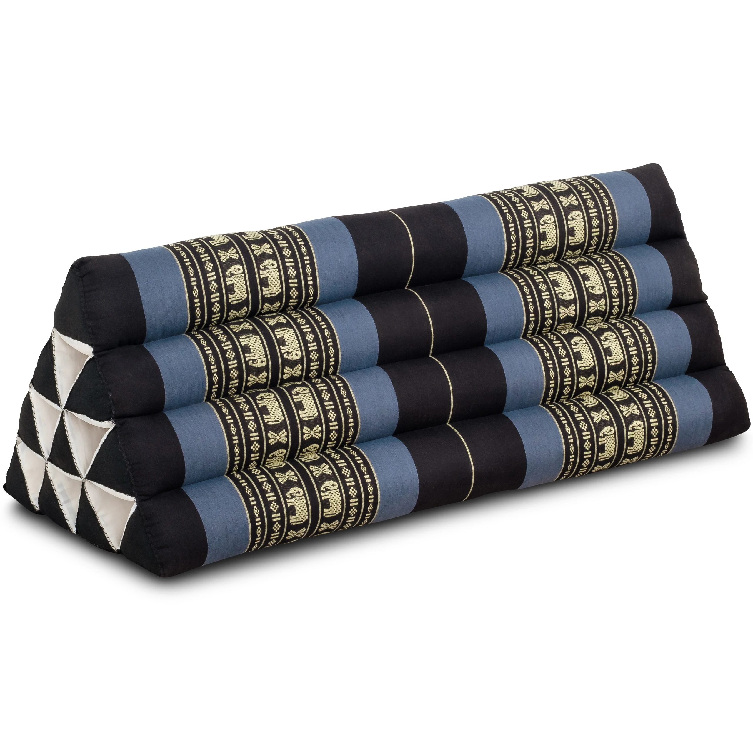 Thaikissen-ohne-breit_02-blau-Elefanten_1018363600_1_frei Kapok Triangle Cushion Wide