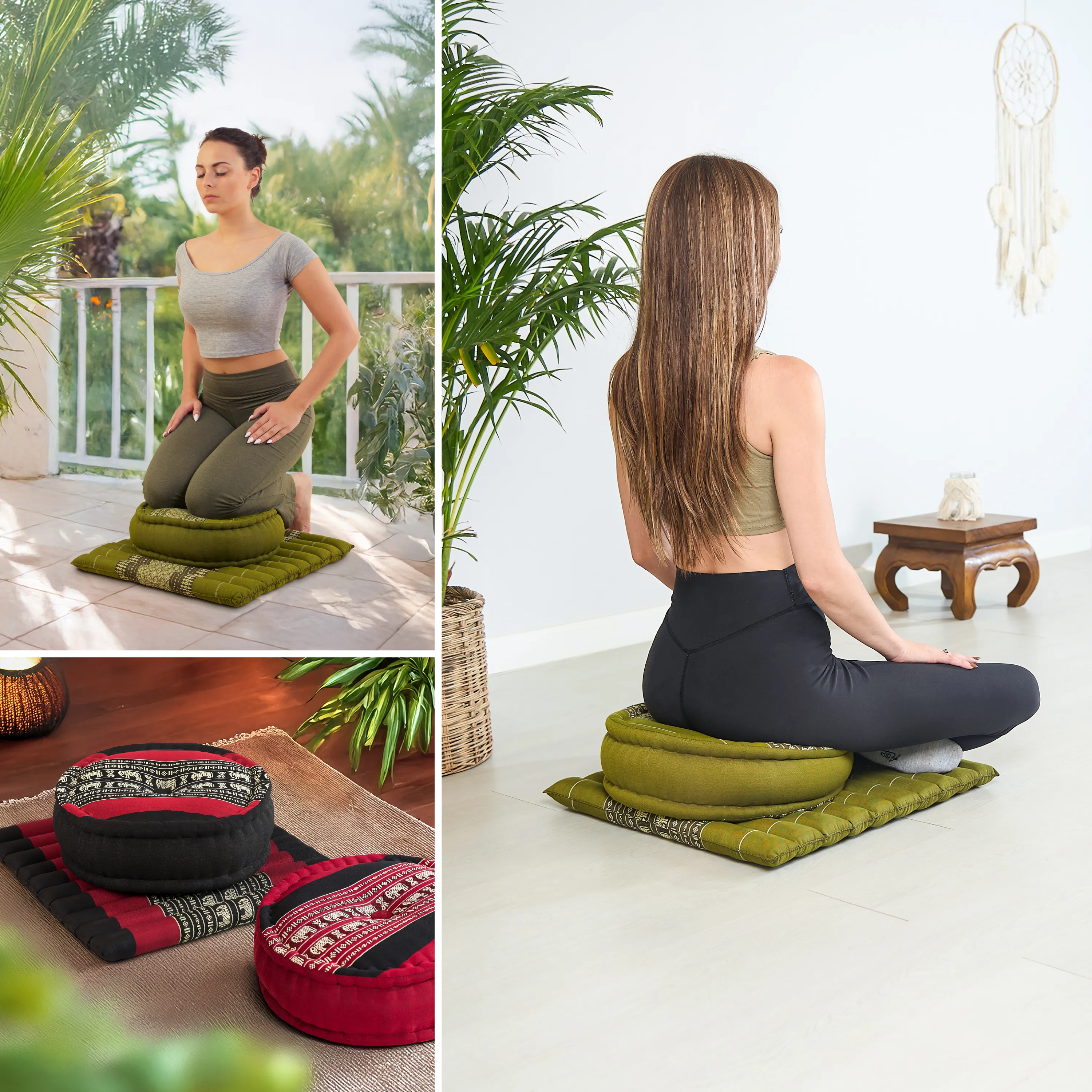 Kapok Meditation Cushion Set L