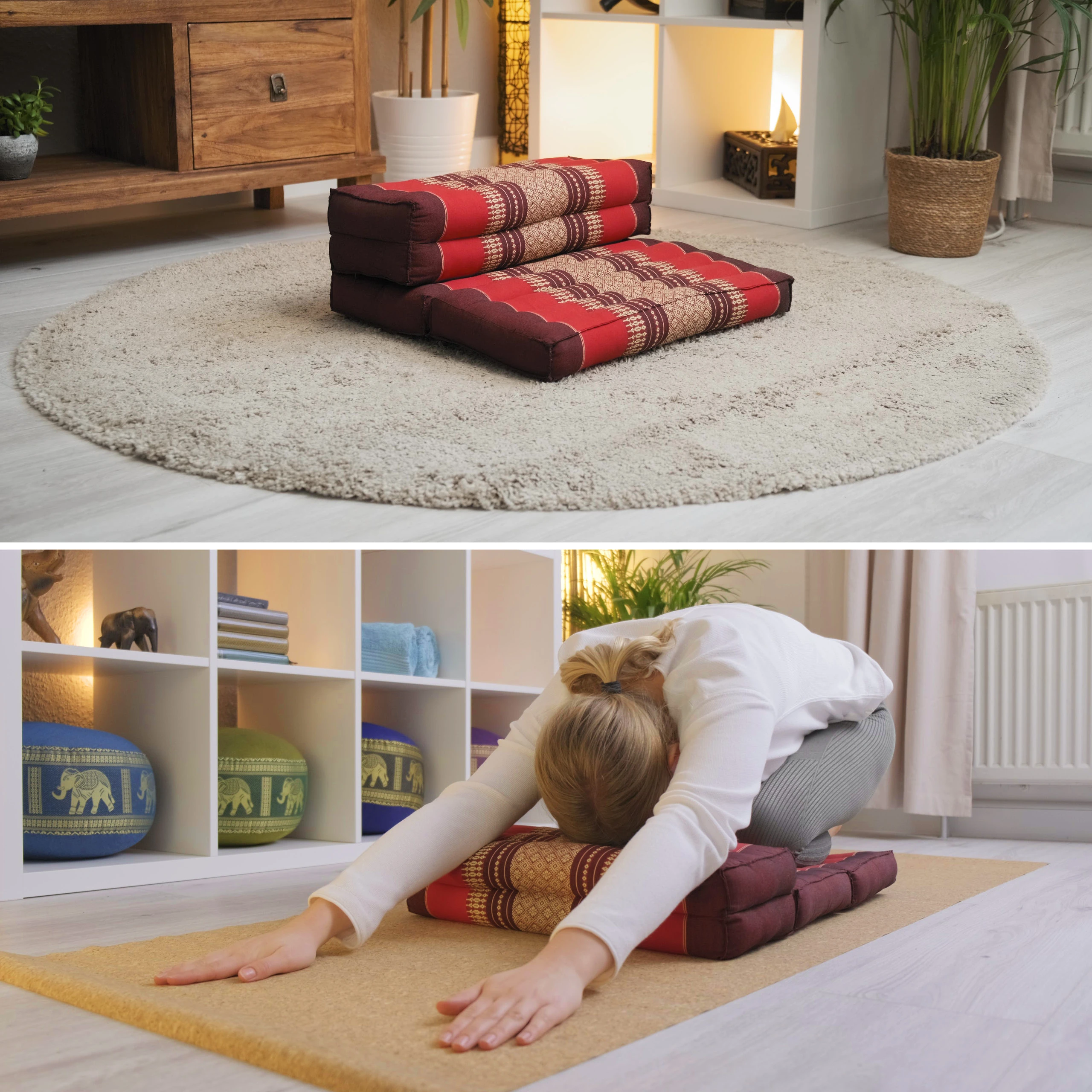 Kapok Support Cushion Foldable