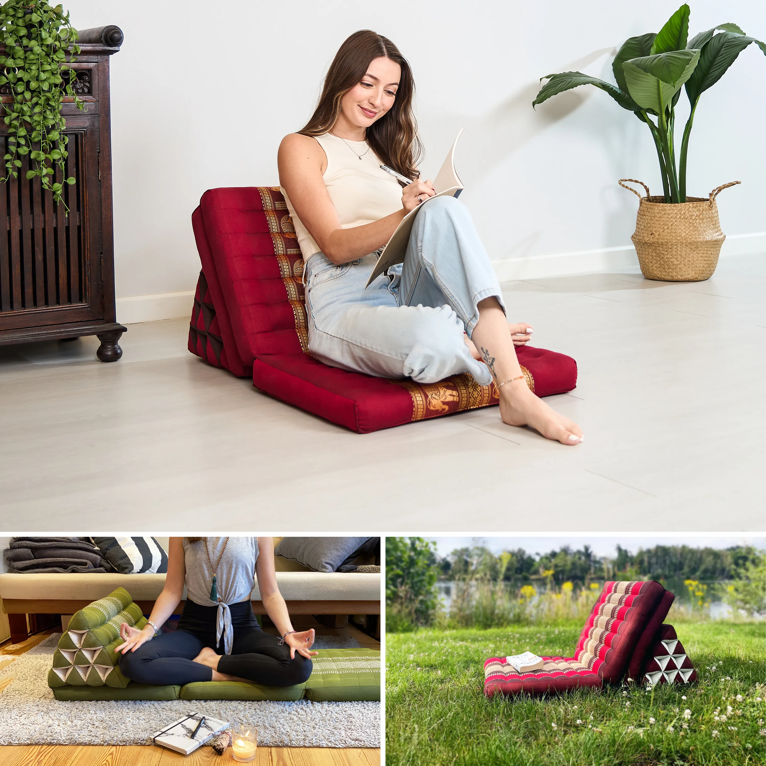 Kapok Thai Cushion 3 Fold, Deluxe