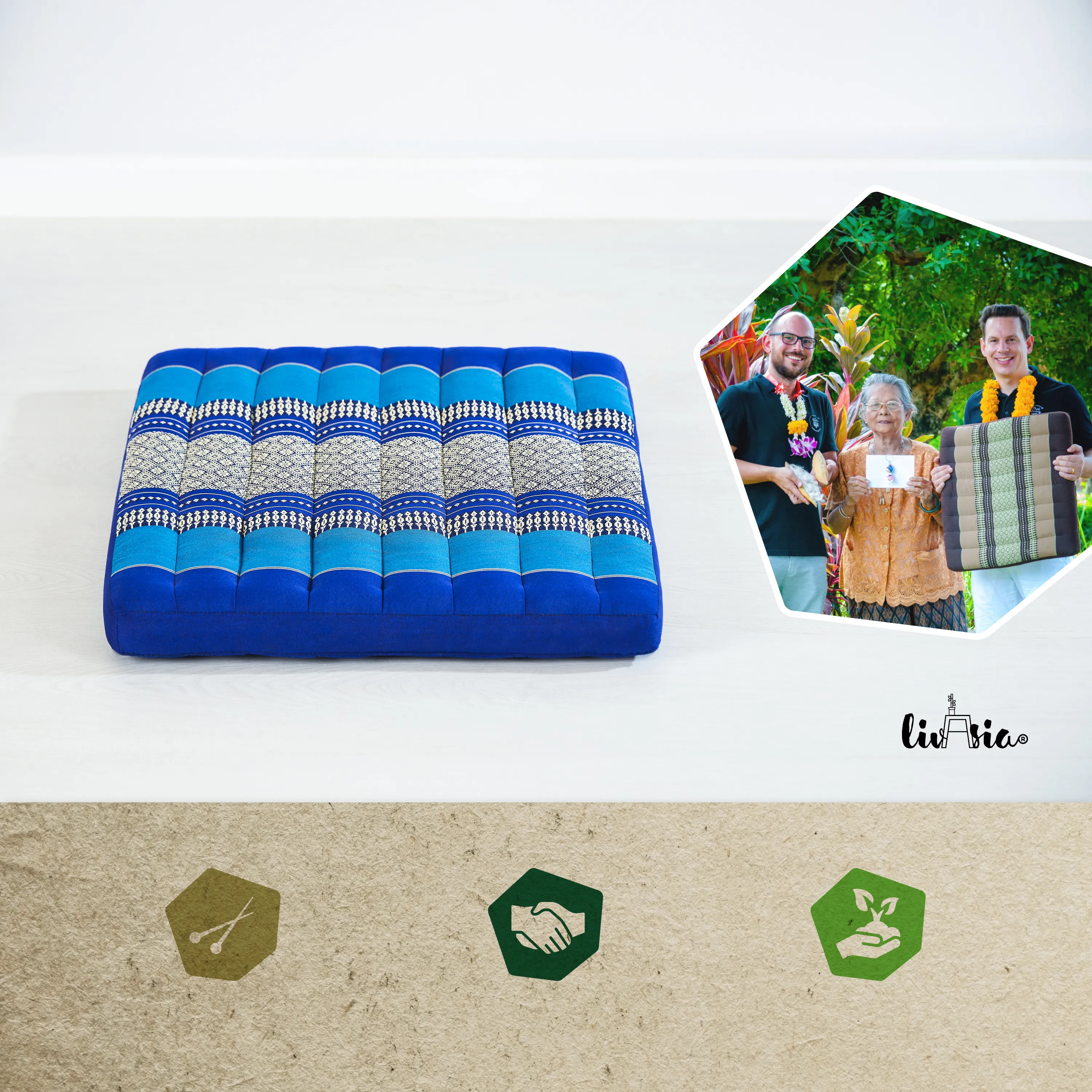Kapok Seat Cushion 50 cm