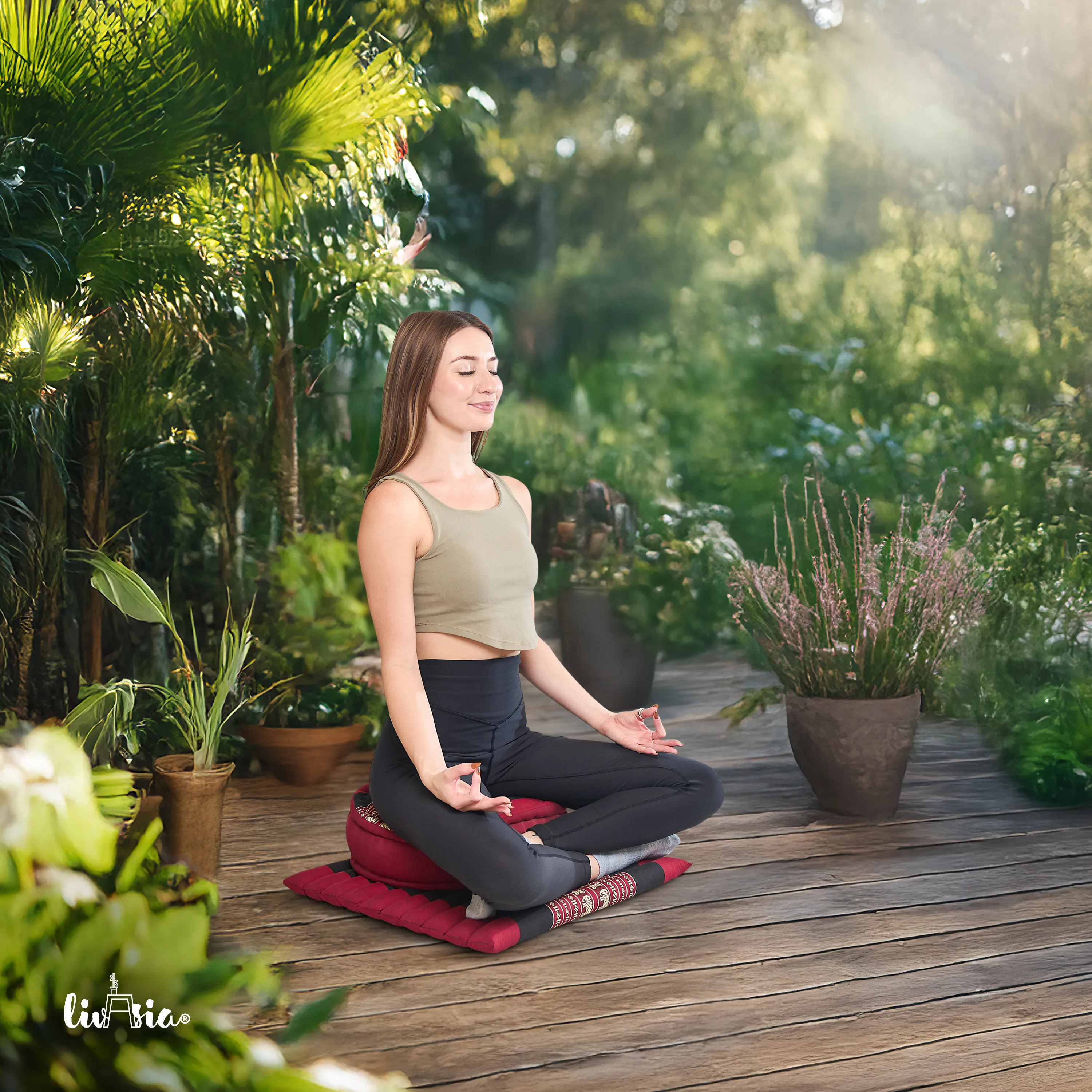 Kapok Meditation Cushion Set L