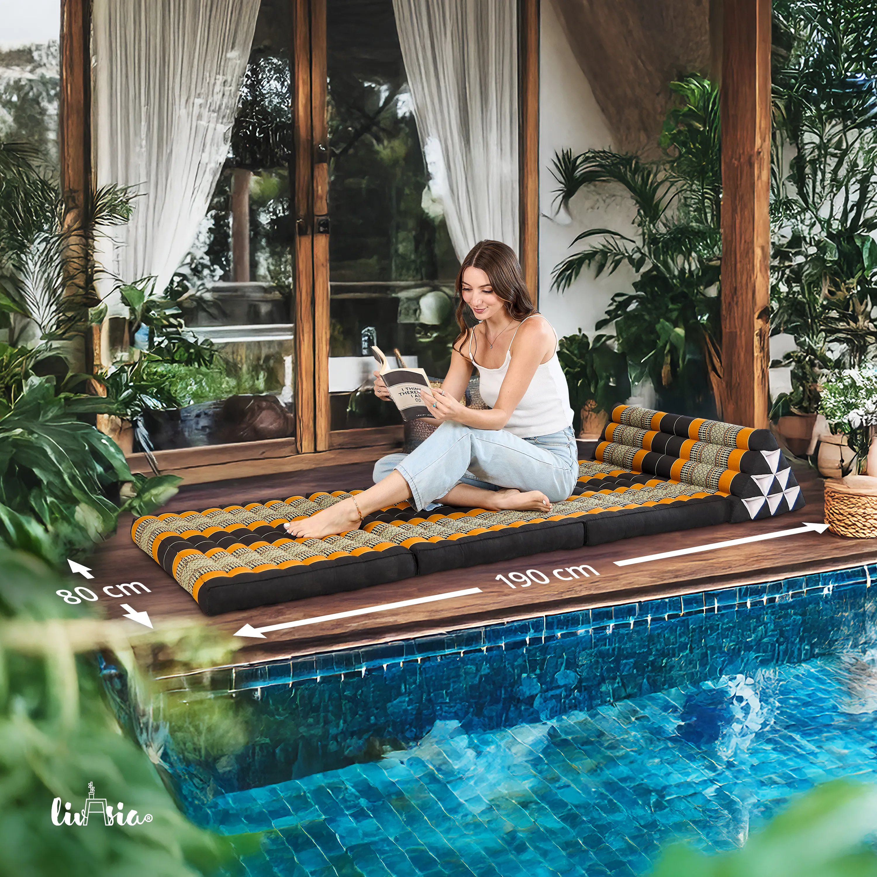 Kapok Thai Cushion XXL Wide