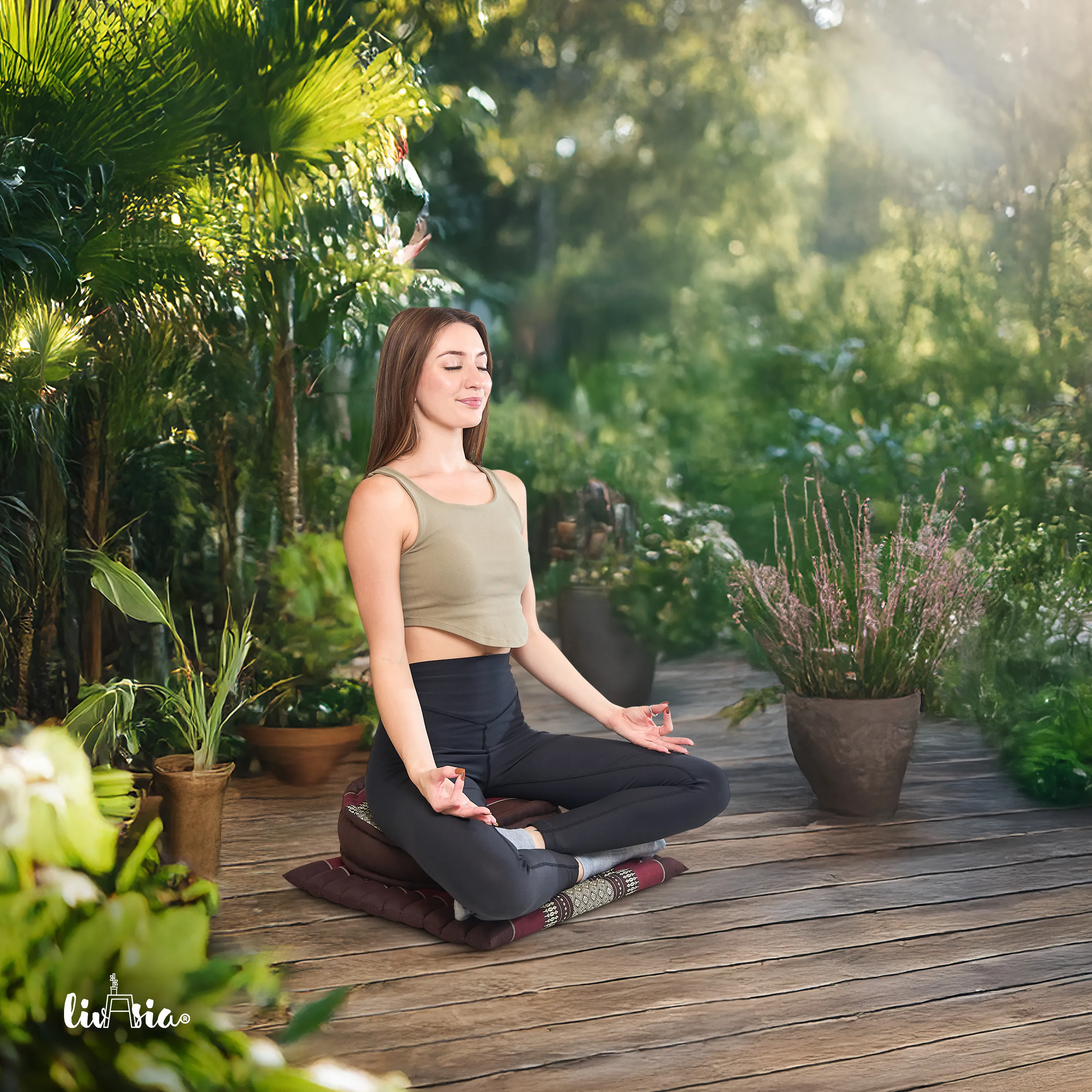 Kapok Meditation Cushion Set L