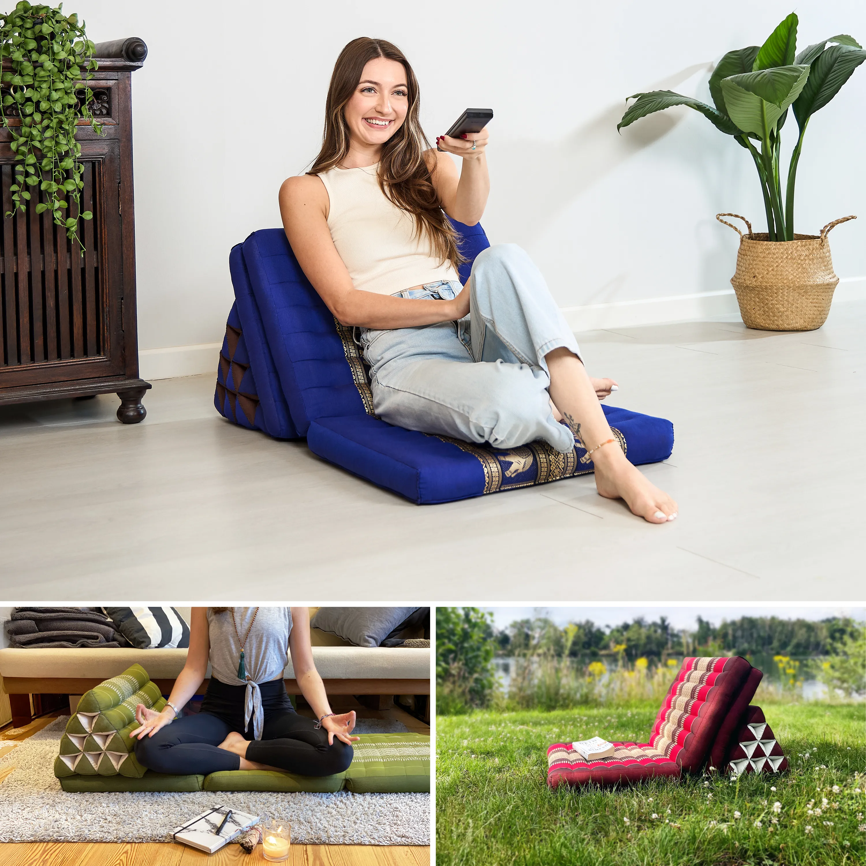 Kapok Thai Cushion 3 Fold, Deluxe