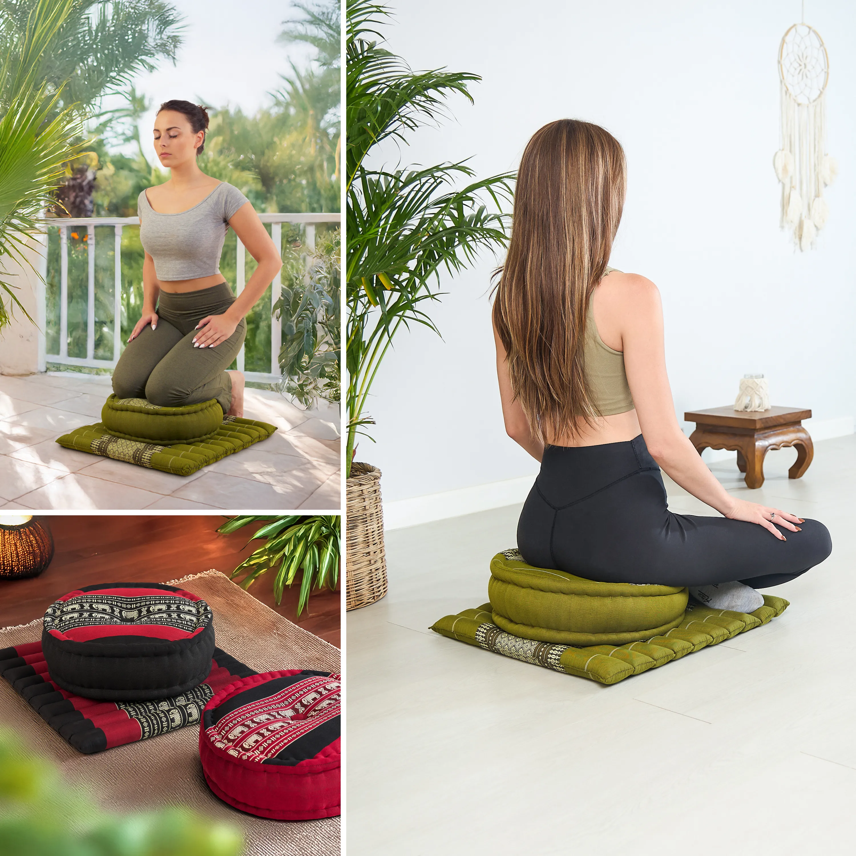 Kapok Meditation Cushion Set L