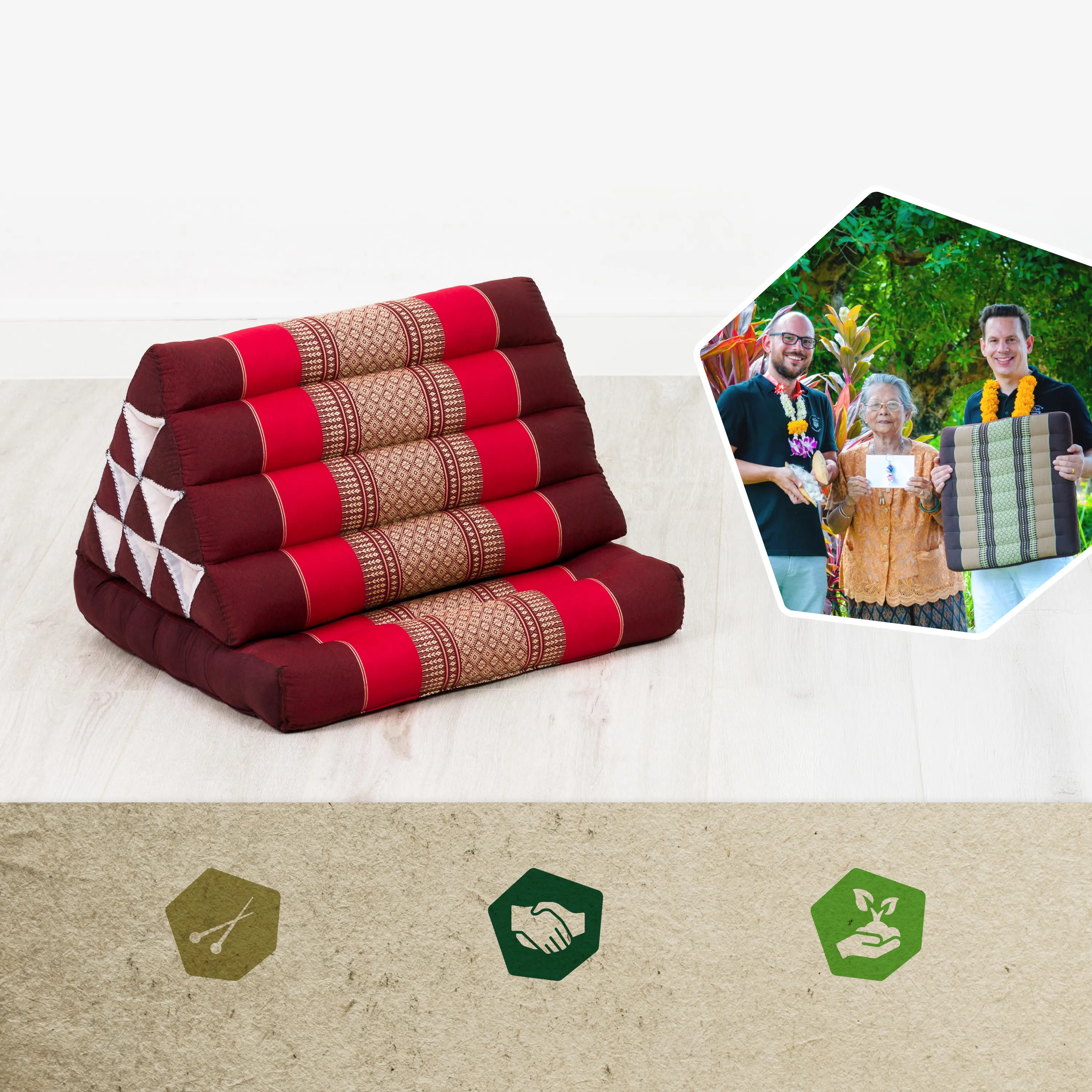Kapok Thai Cushion 1 Fold