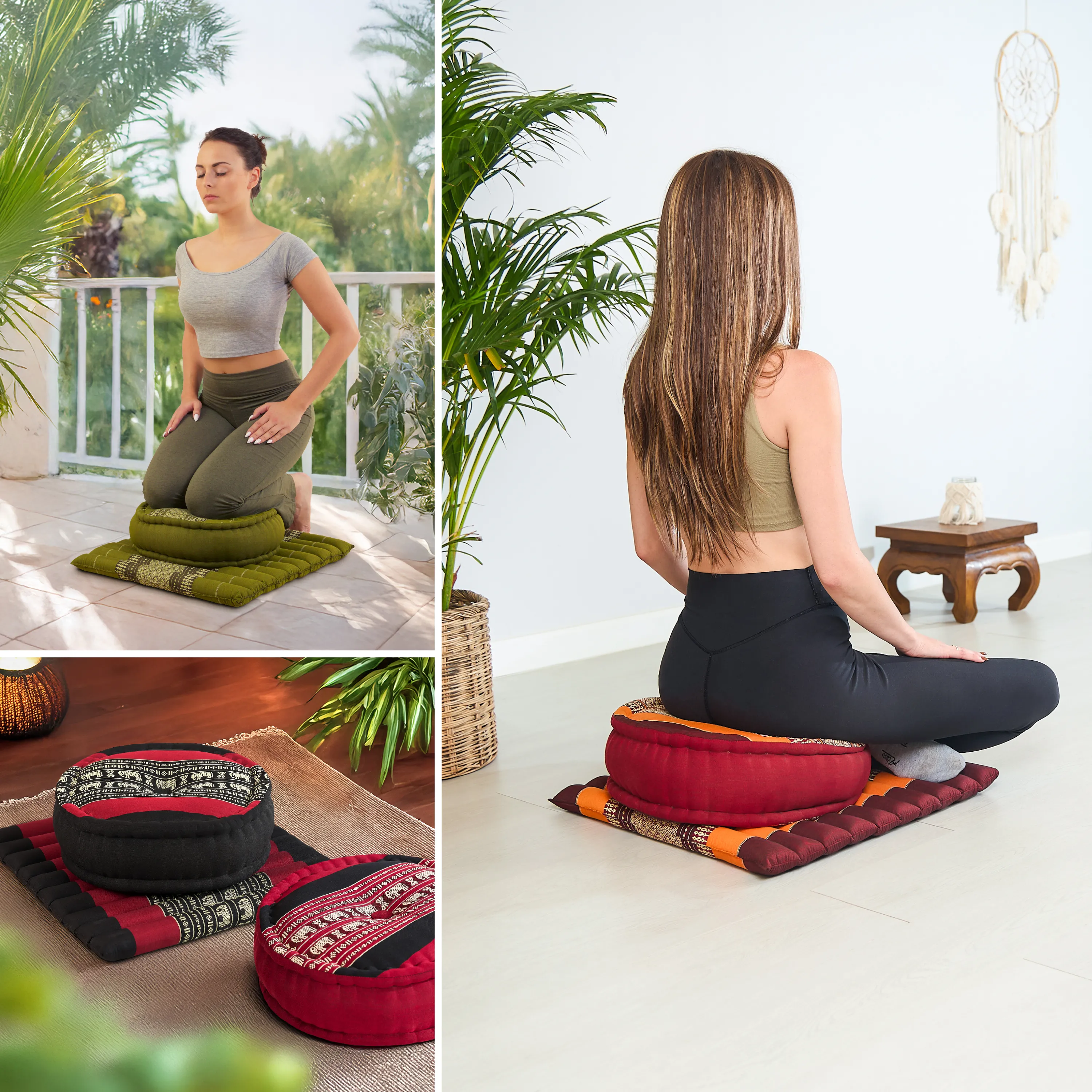 Kapok Meditation Cushion Set L