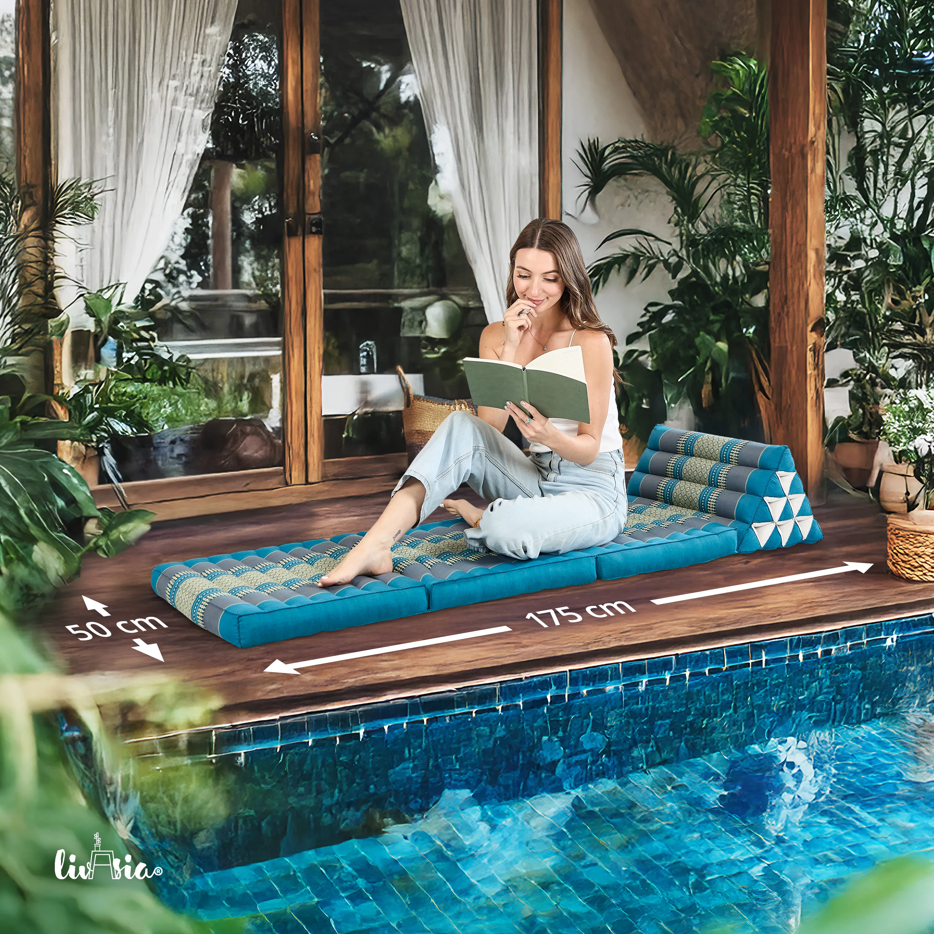 Kapok Thai Cushion 3 Fold, Classic