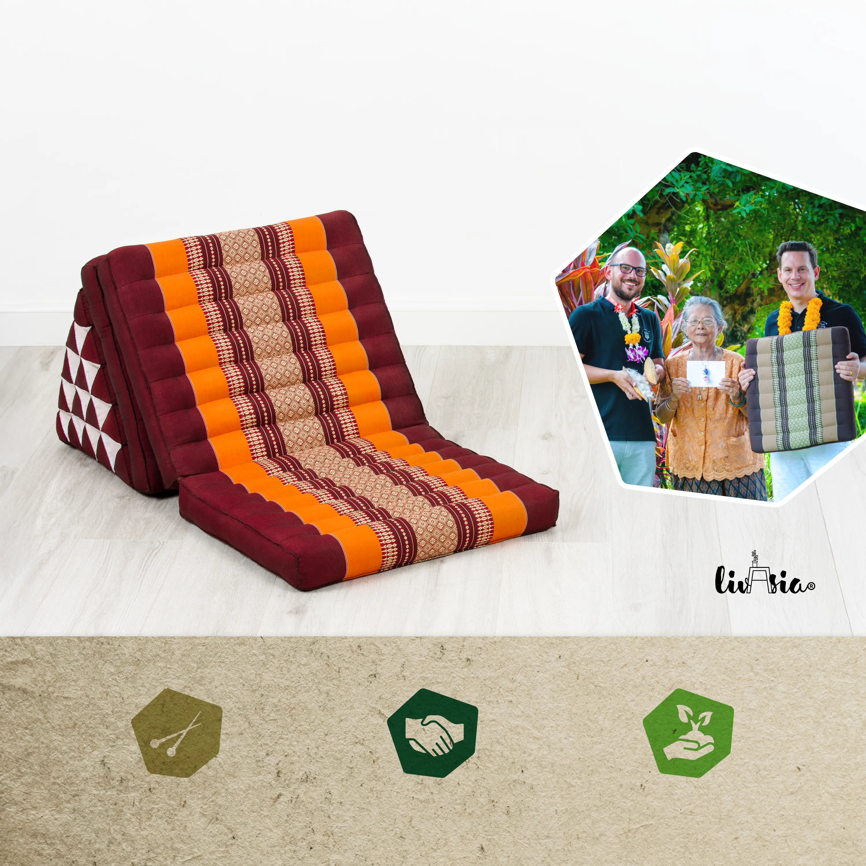 Kapok Thai Cushion XXL Tall