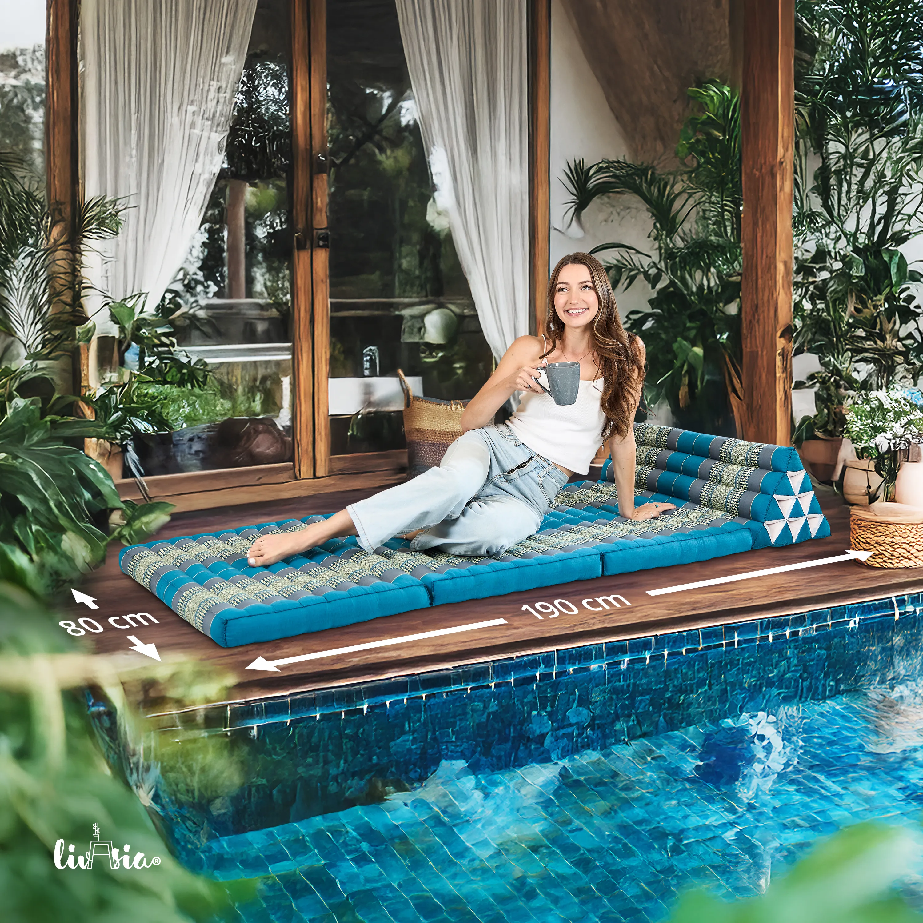 Kapok Thai Cushion XXL Wide