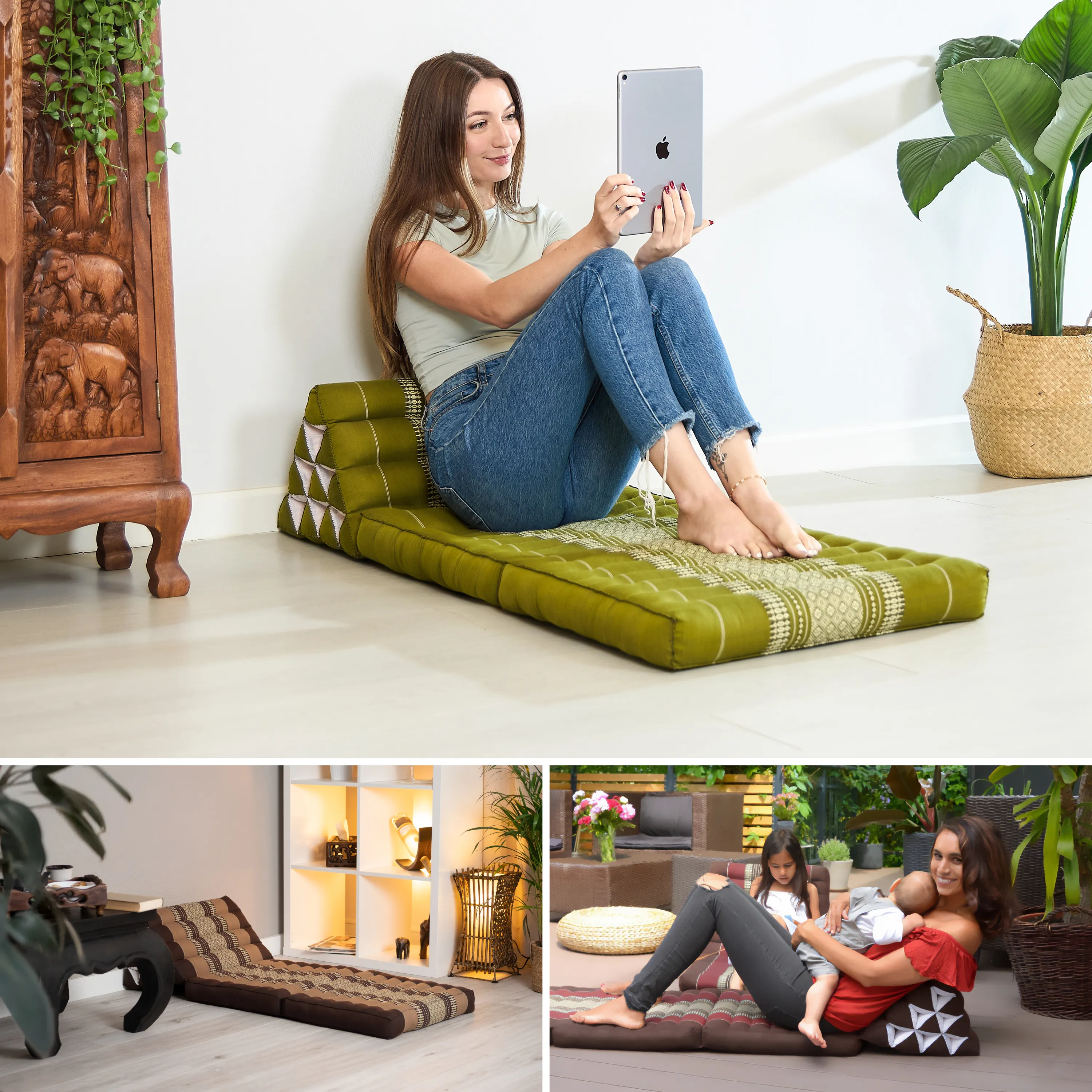 Kapok Thai Cushion 2 Fold