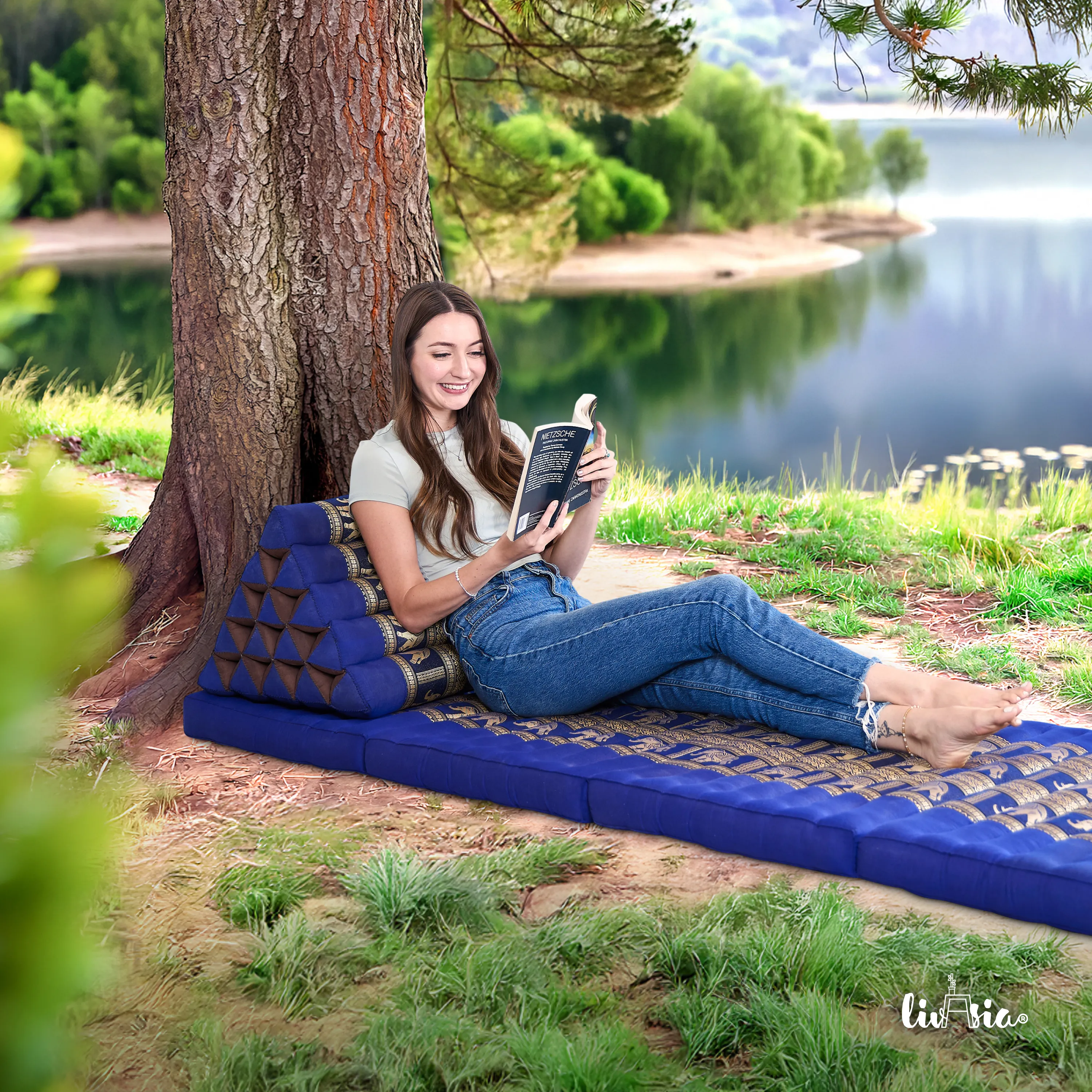Kapok Triangle Cushion Tall, Deluxe