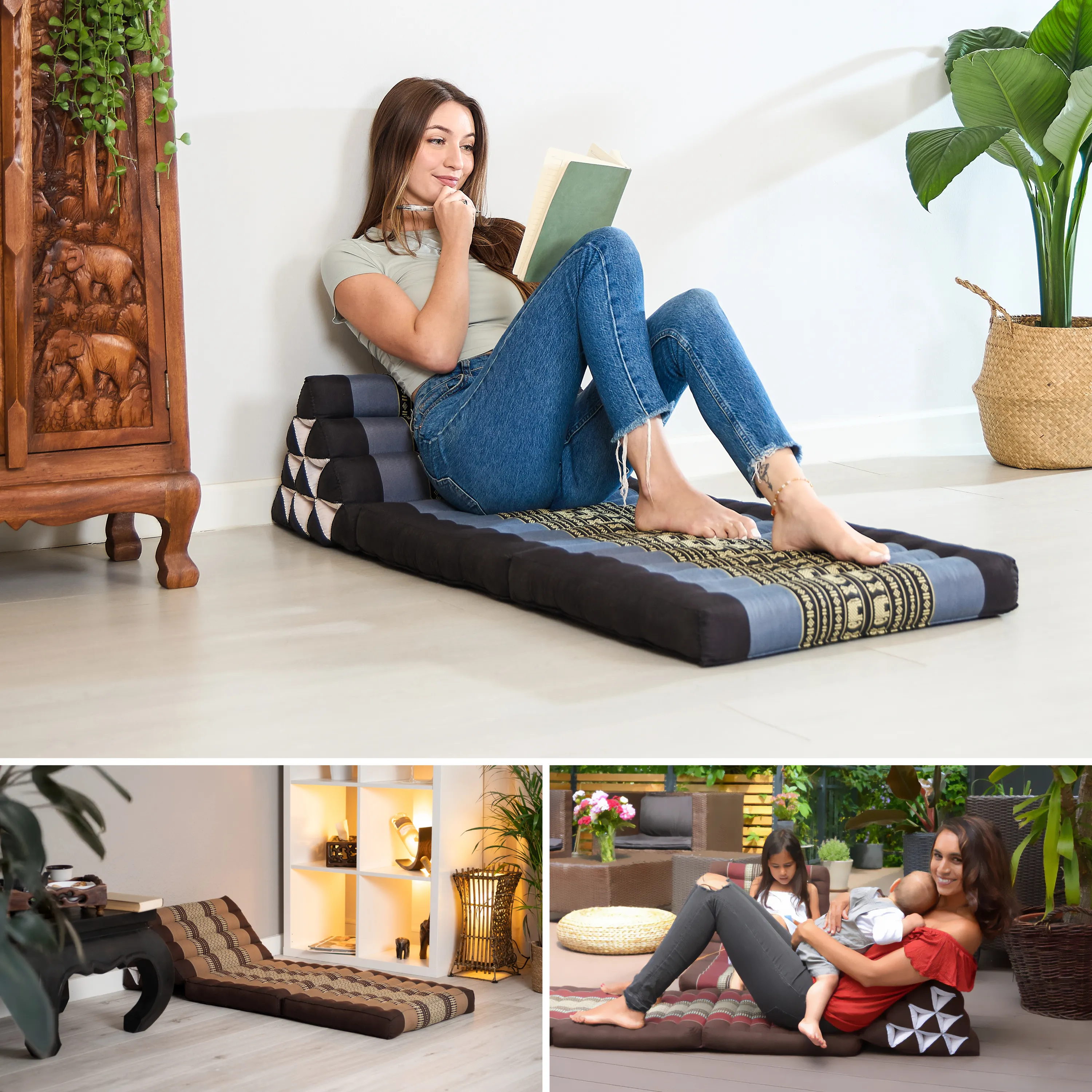 Kapok Thai Cushion 2 Fold