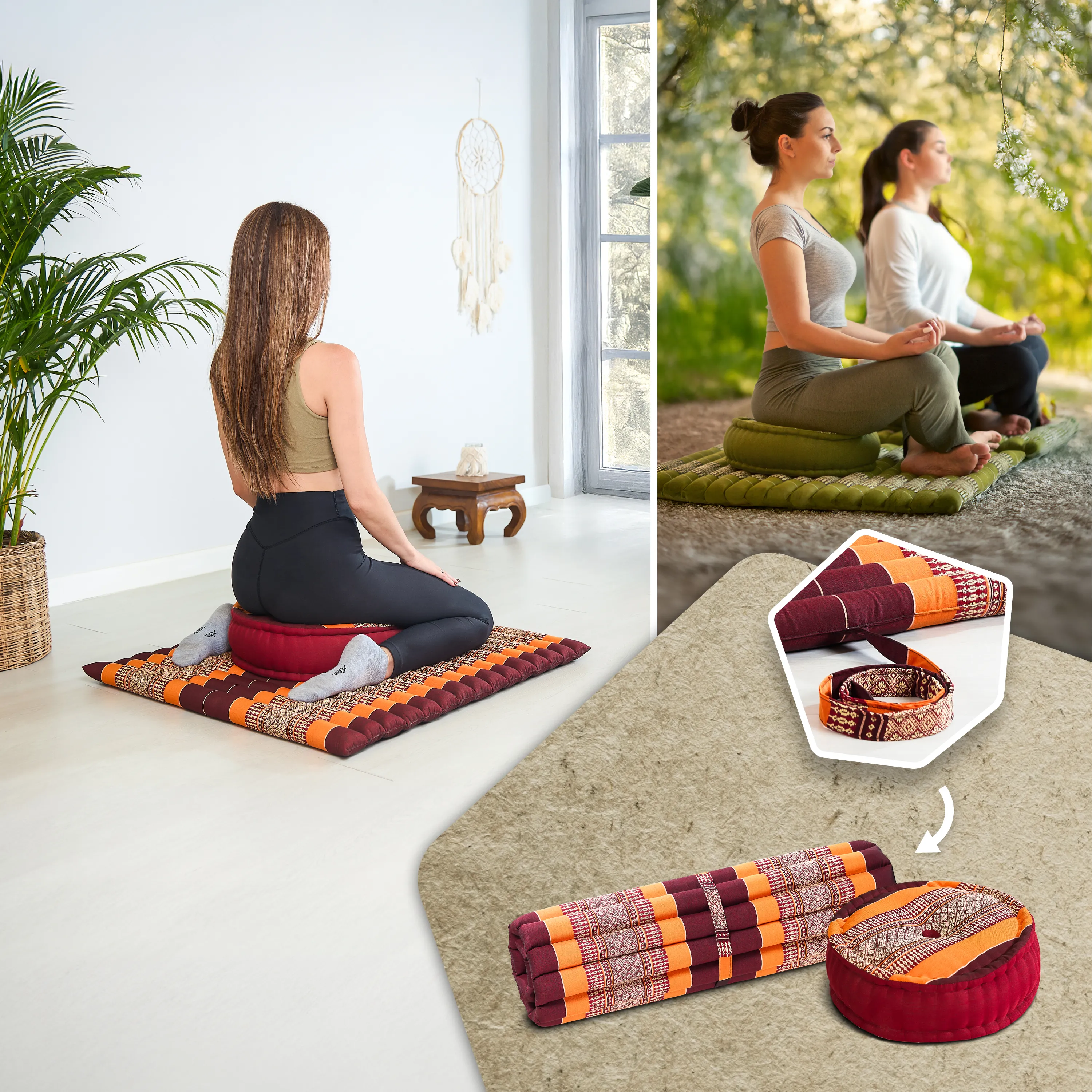 Kapok Meditation Cushion Set XL
