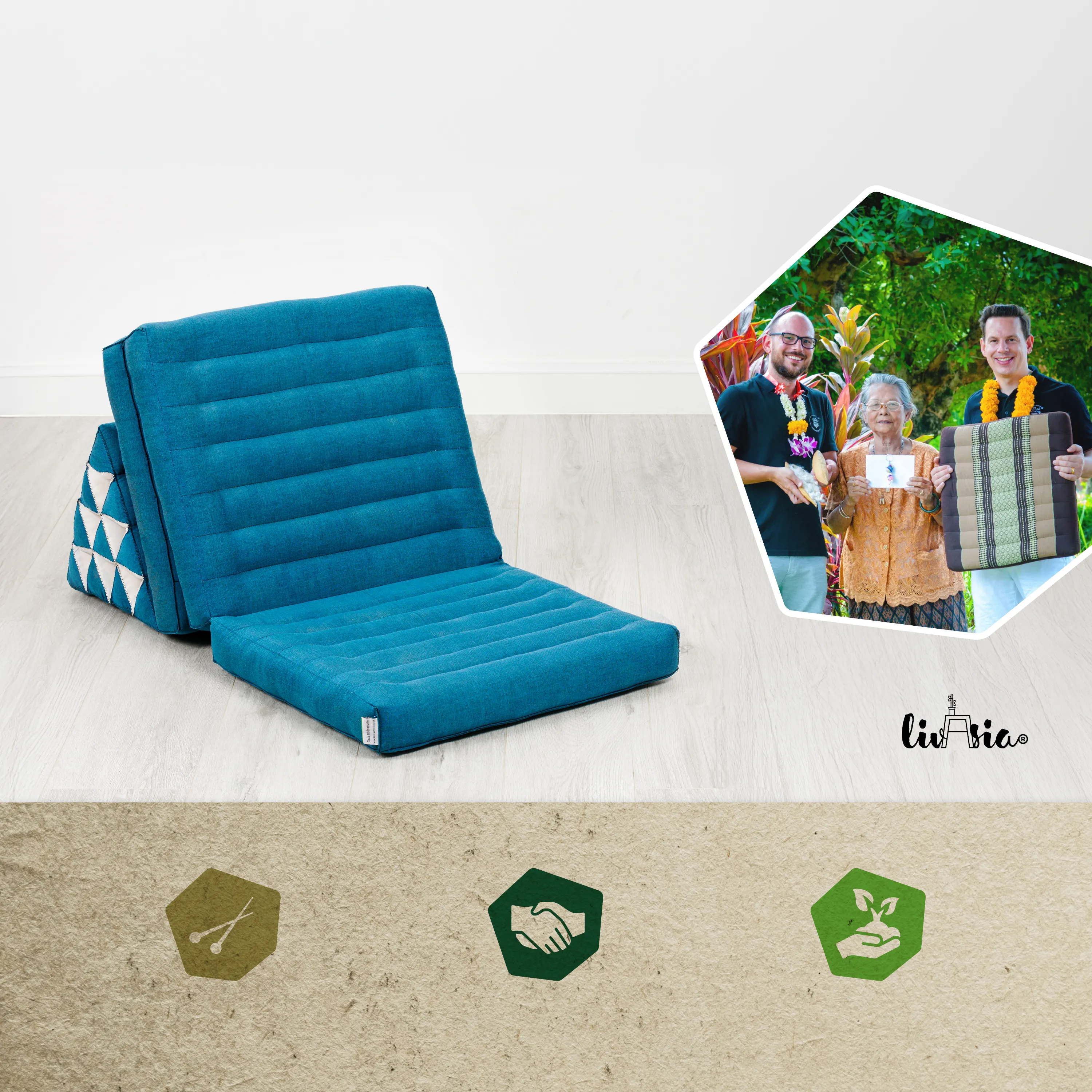 Kapok Thai Cushion 3 Fold, Basic