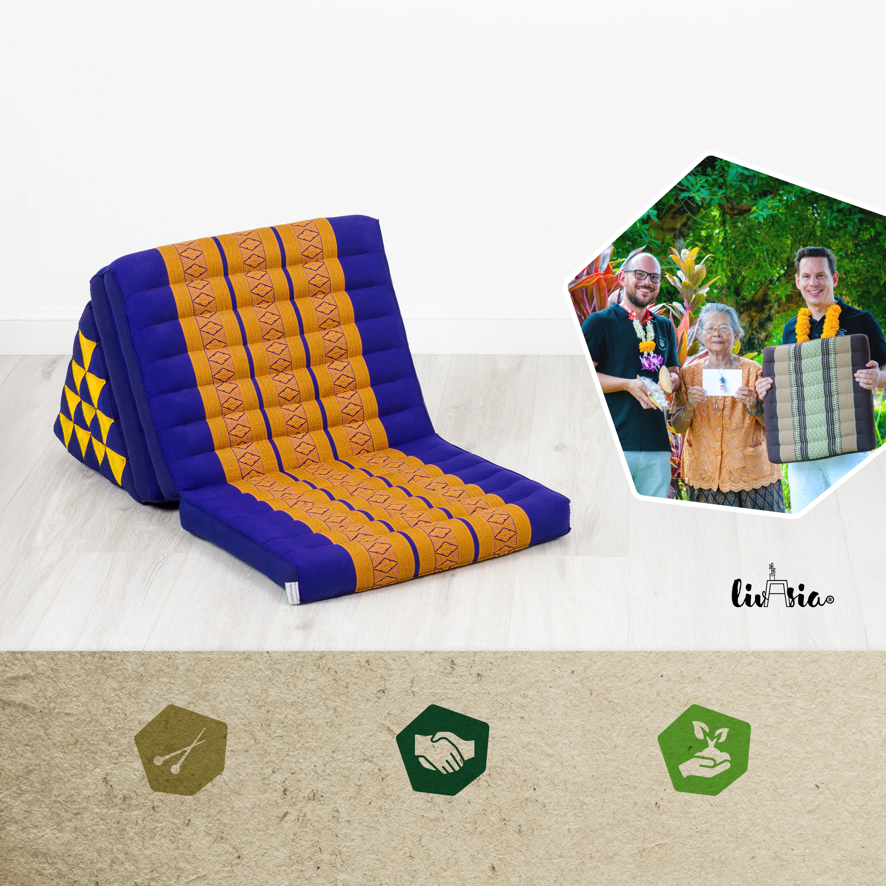 Kapok Thai Cushion XXL Tall