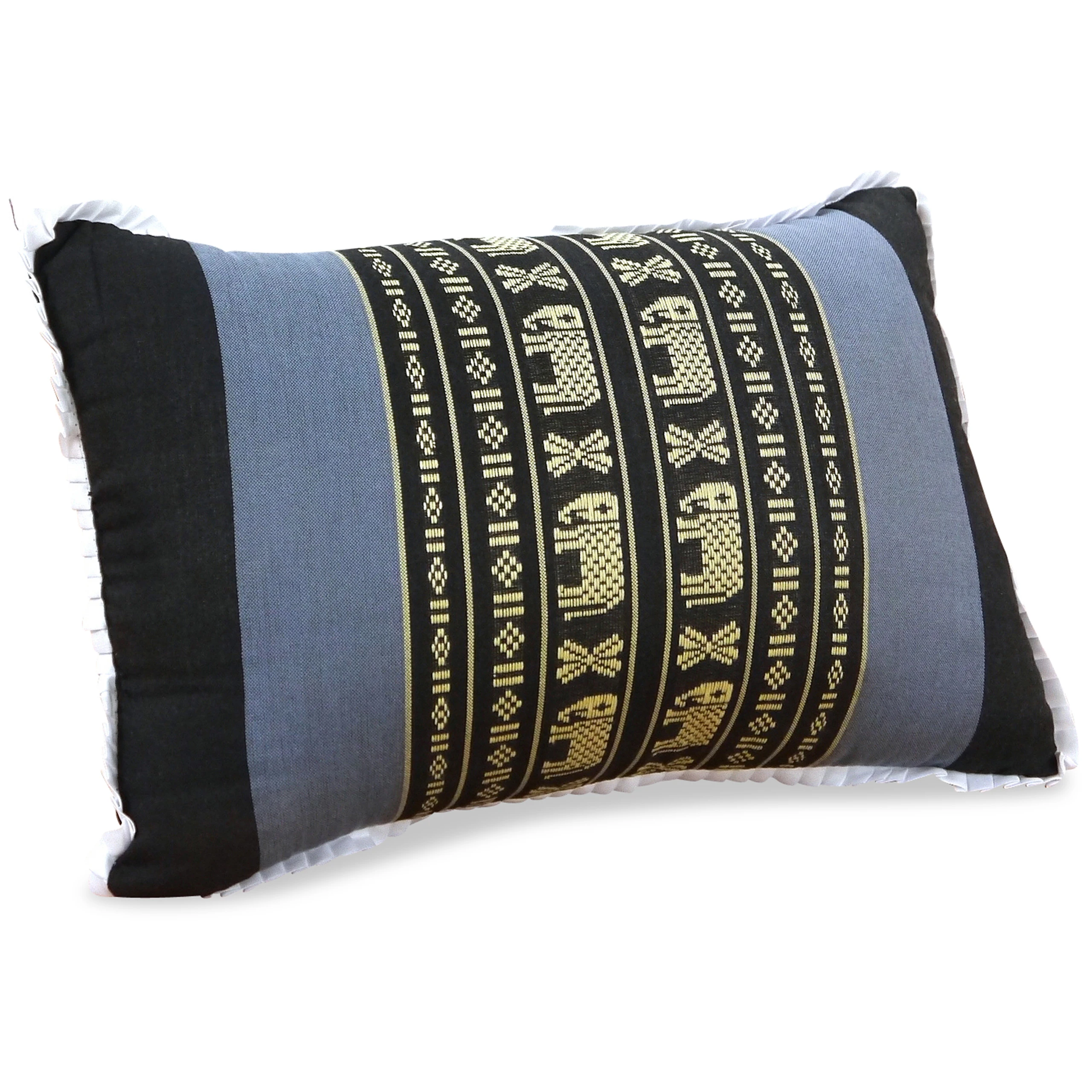 Sofakissen-2018-blau-Elefanten_frei Kapok Throw Pillow