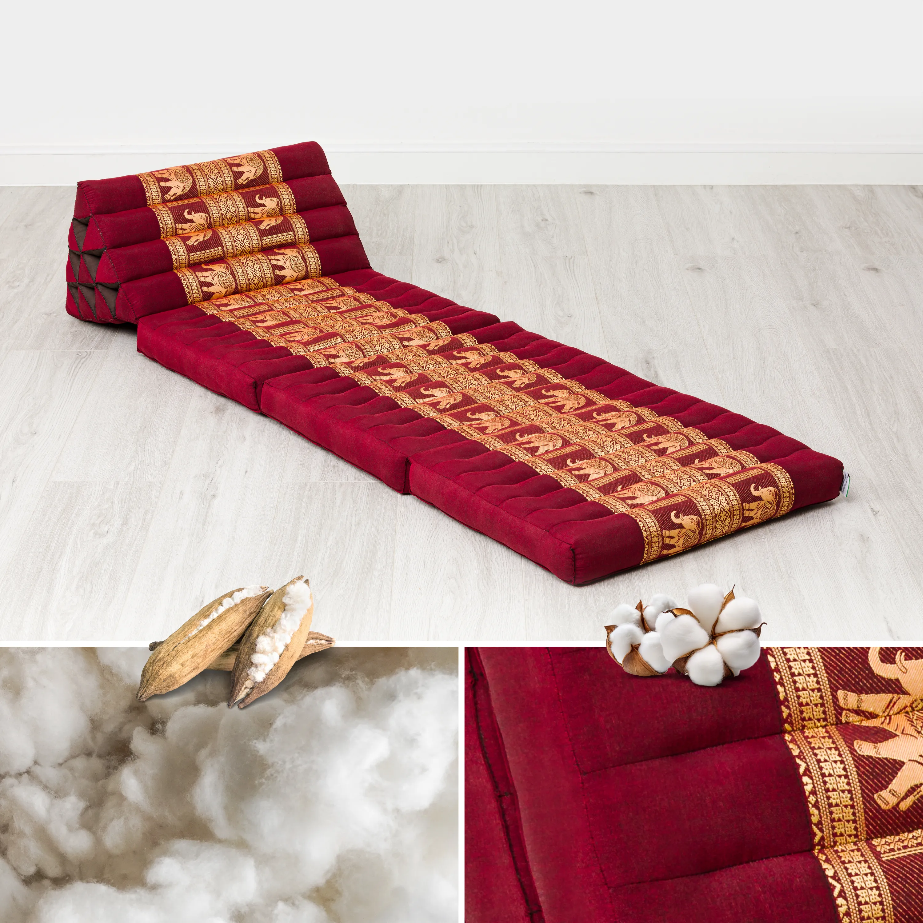 Kapok Thai Cushion 3 Fold, Deluxe