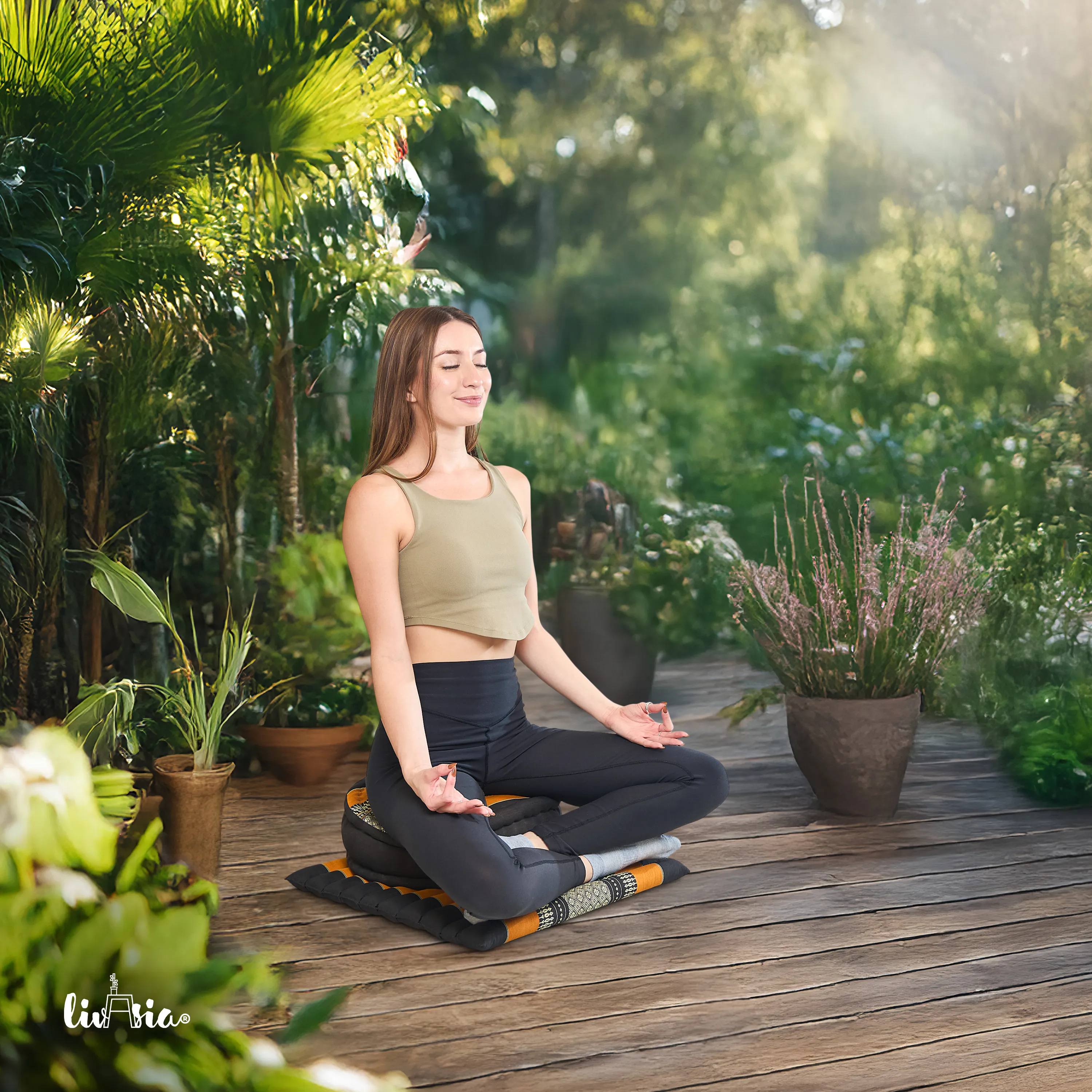 Kapok Meditation Cushion Set L