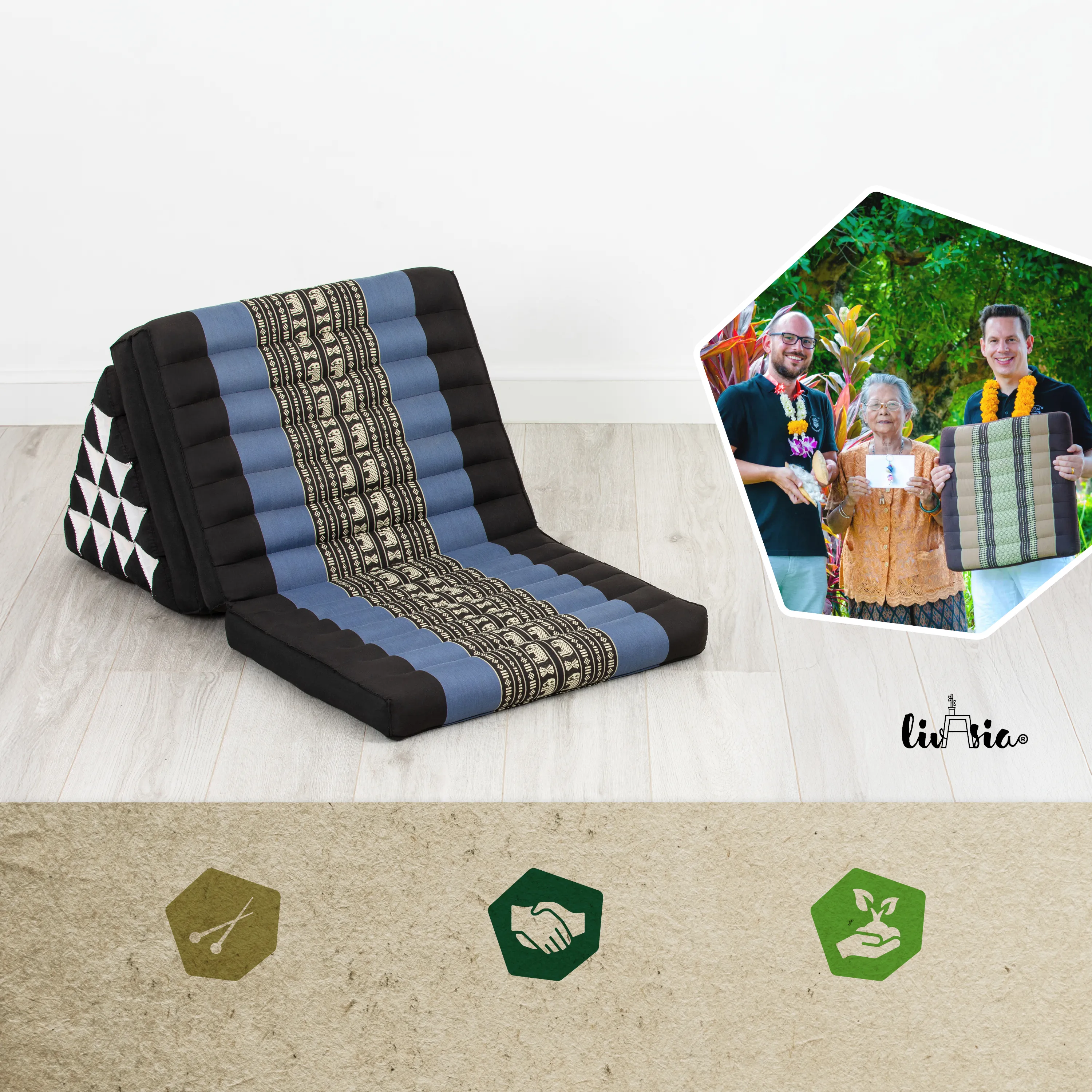Kapok Thai Cushion XXL Tall