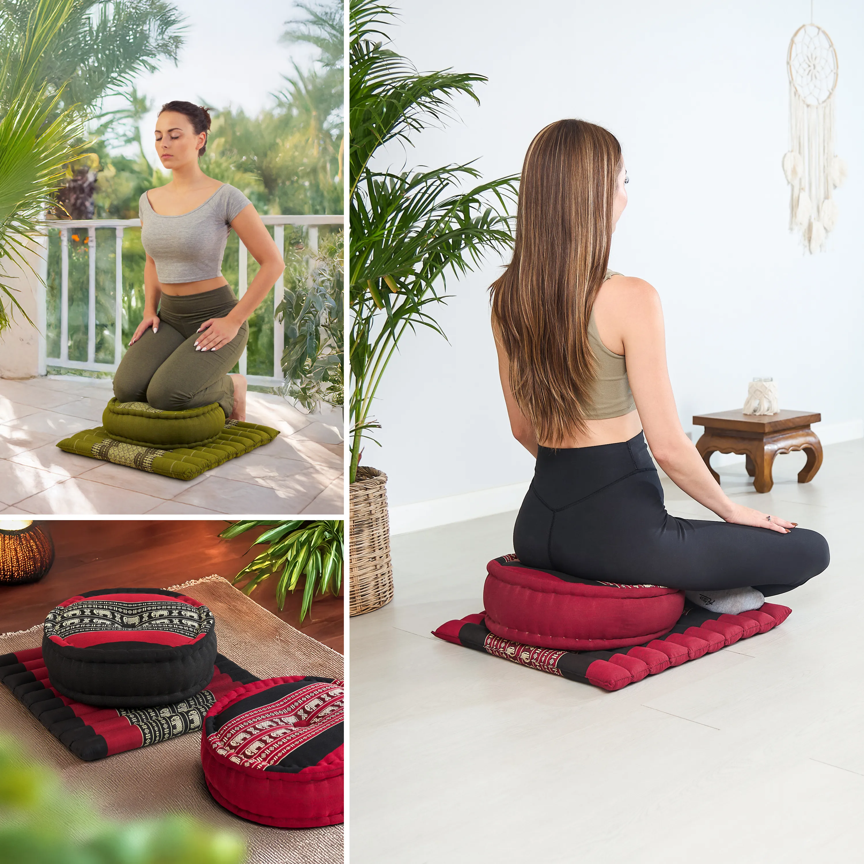 Kapok Meditation Cushion Set L