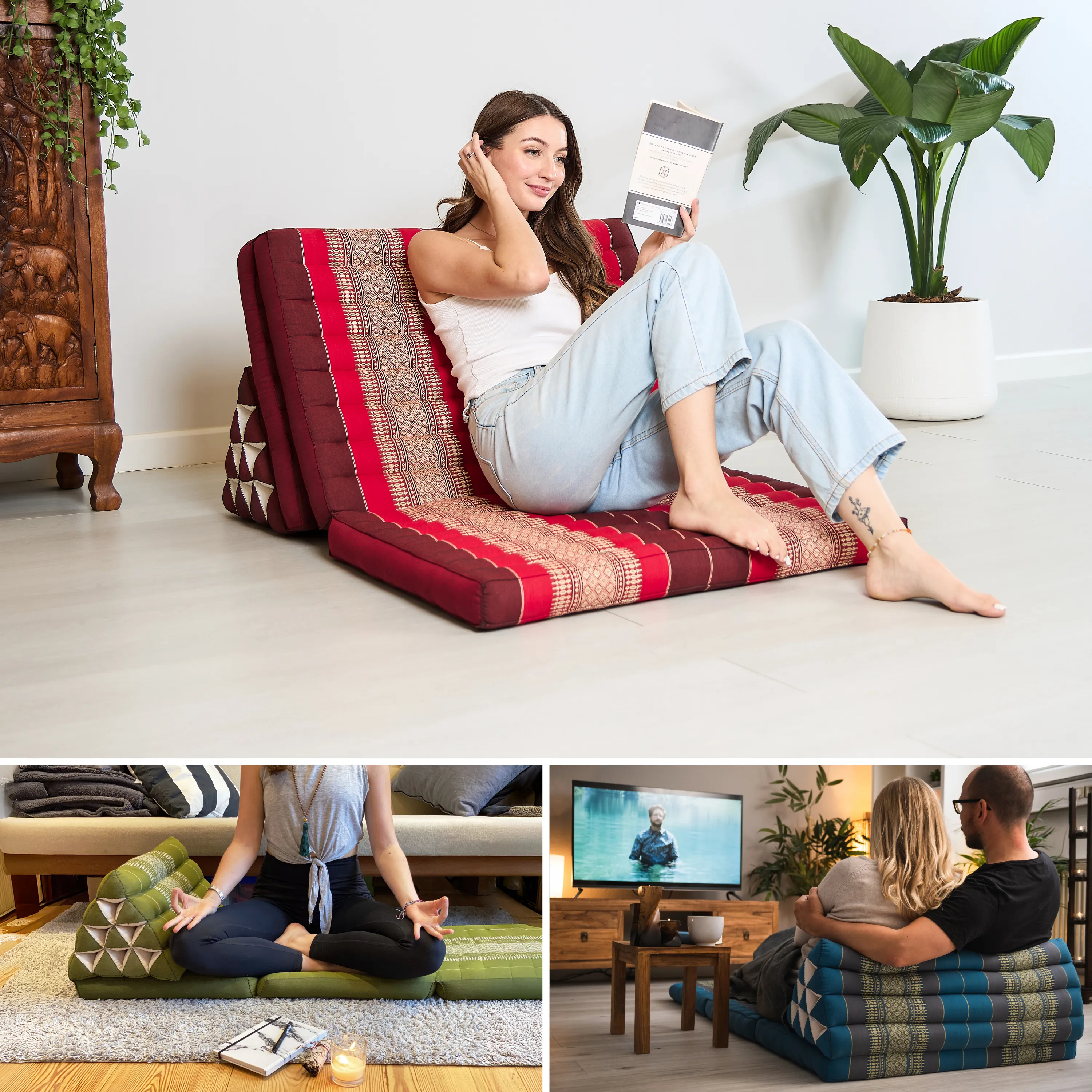 Kapok Thai Cushion XXL Wide