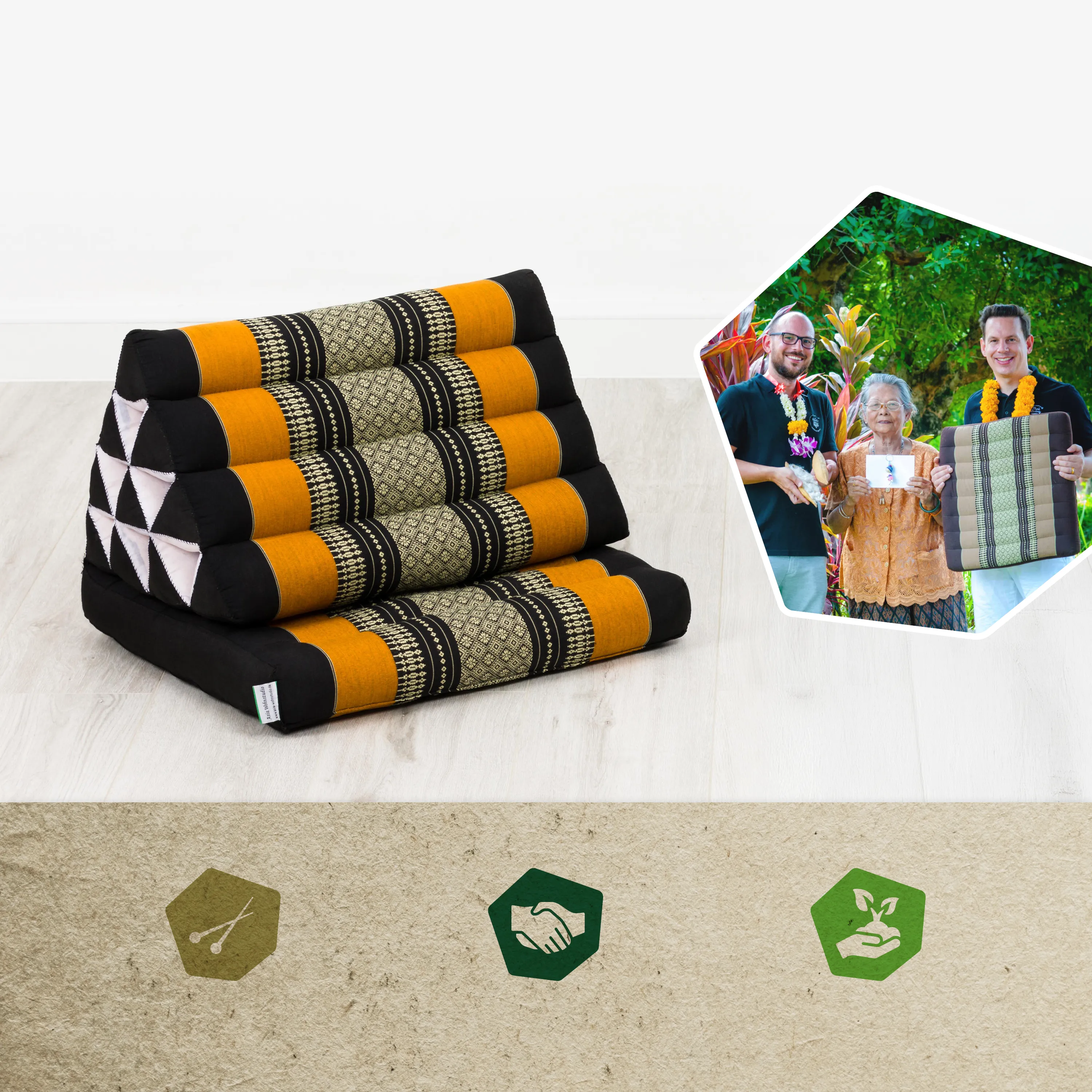 Kapok Thai Cushion 1 Fold