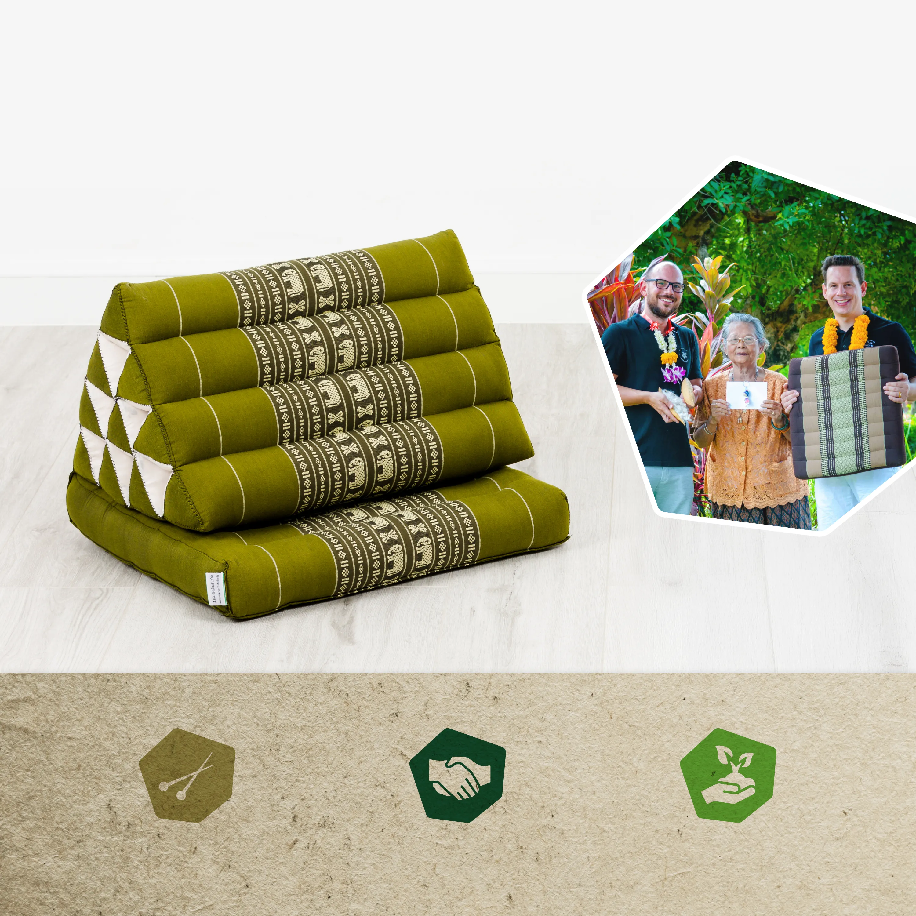 Kapok Thai Cushion 1 Fold