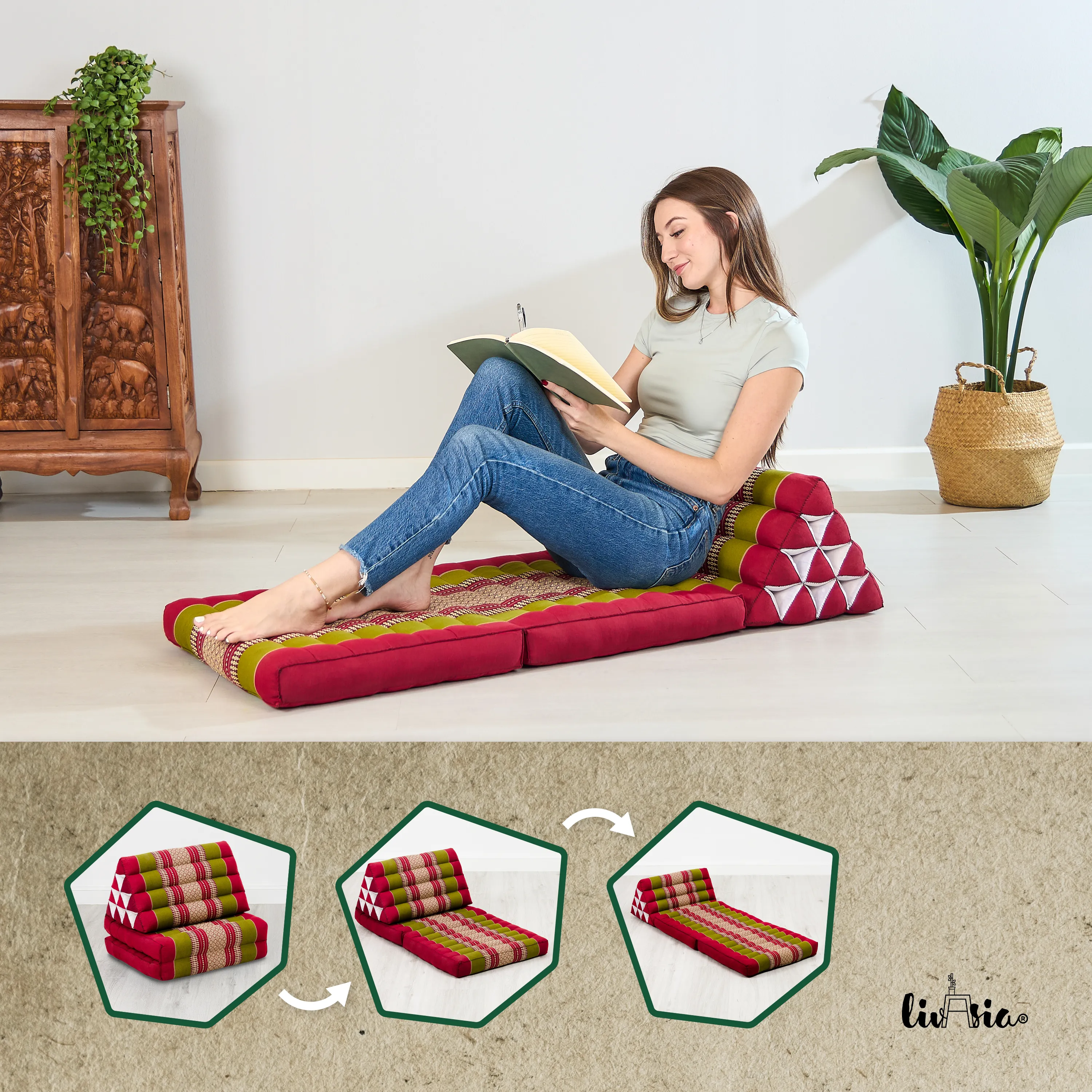 Kapok Thai Cushion 2 Fold